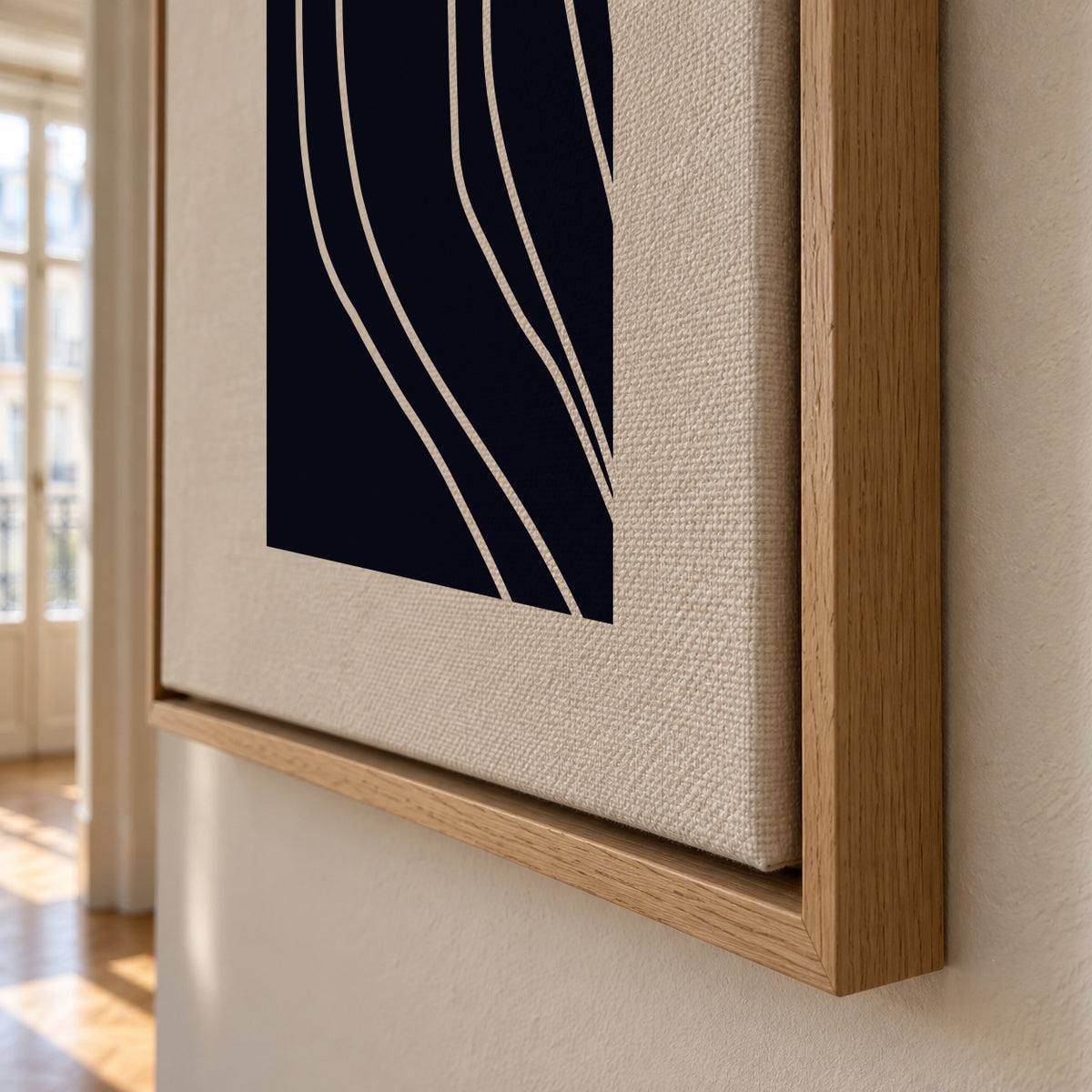 Dark Lines - Framed canvas detail