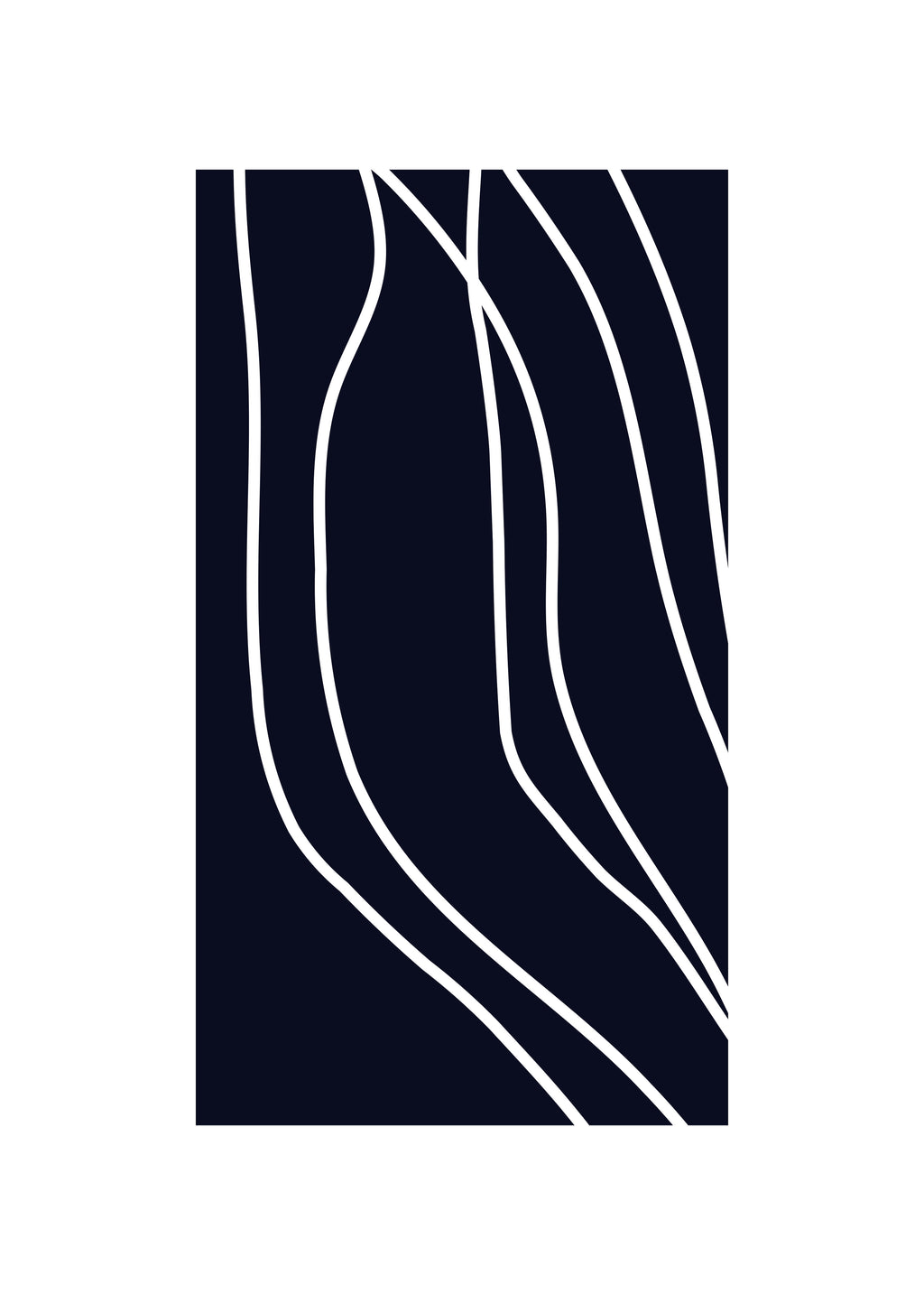 Dark Lines - Unframed art print