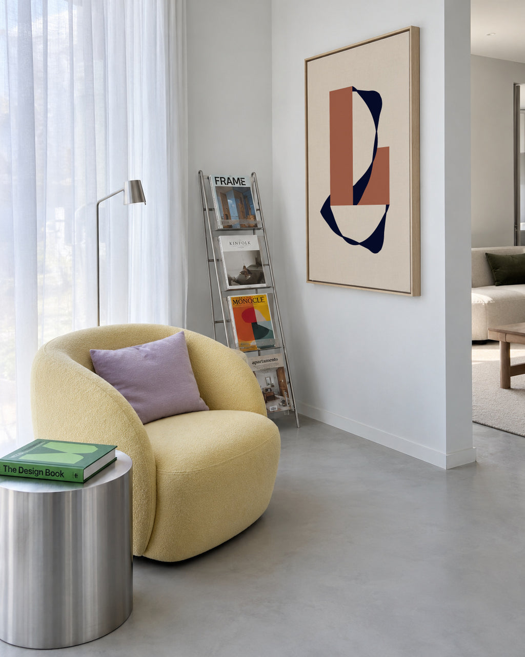 Form XXIV - Framed canvas in an interior
