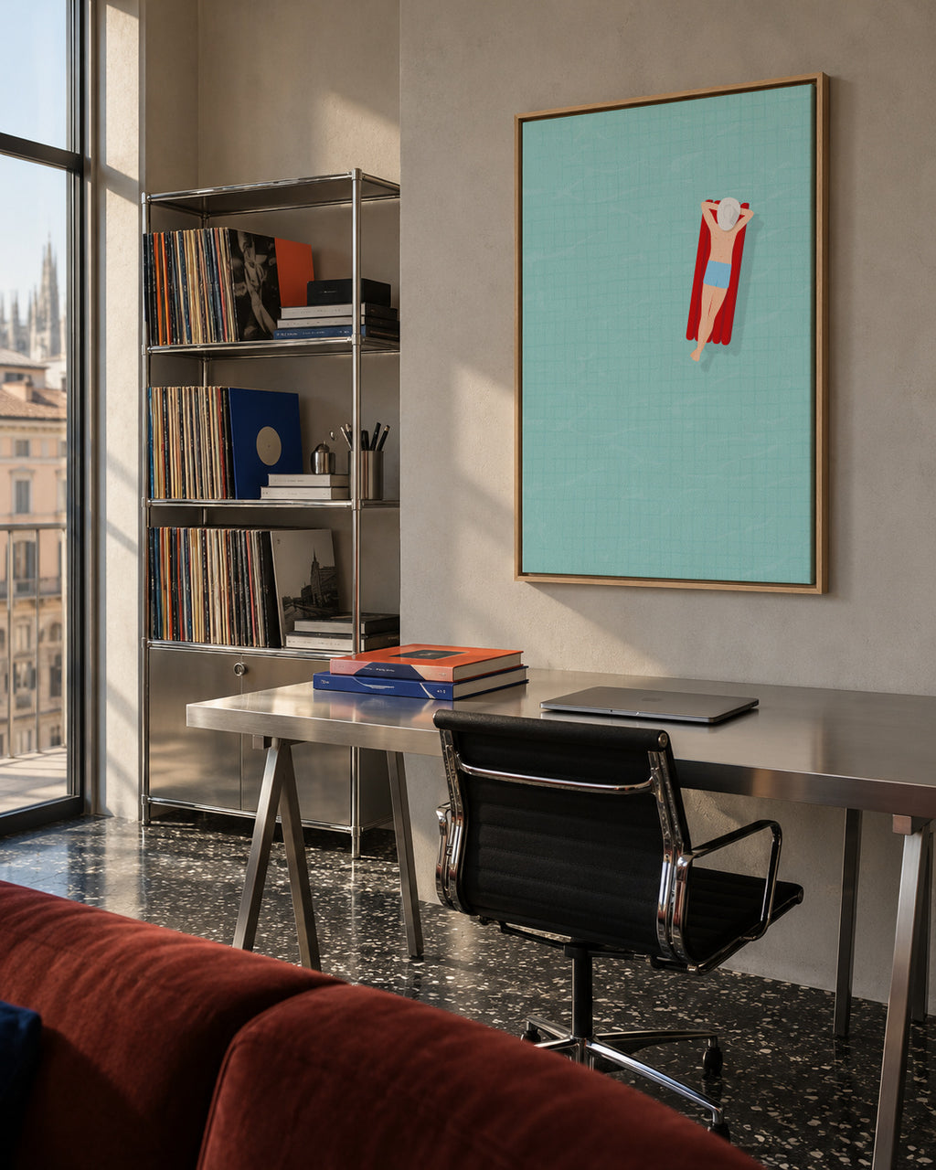 Air matress - Framed canvas in an interior
