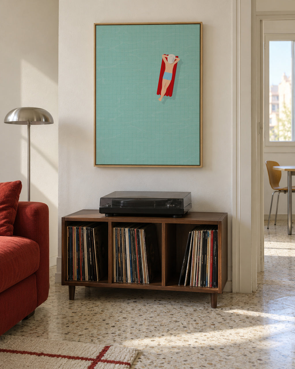 Air matress - Framed canvas in an interior