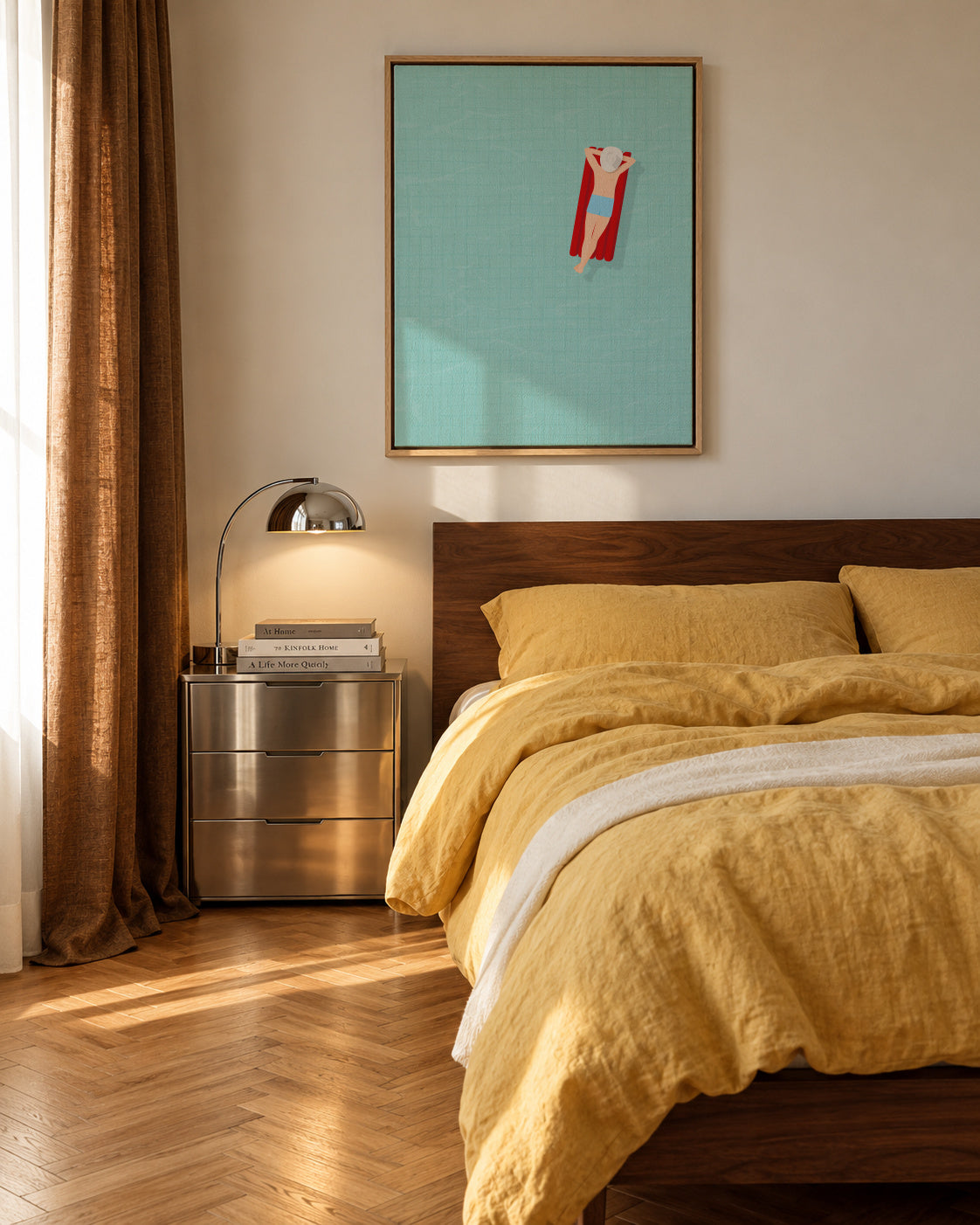 Air matress - Framed canvas in an interior