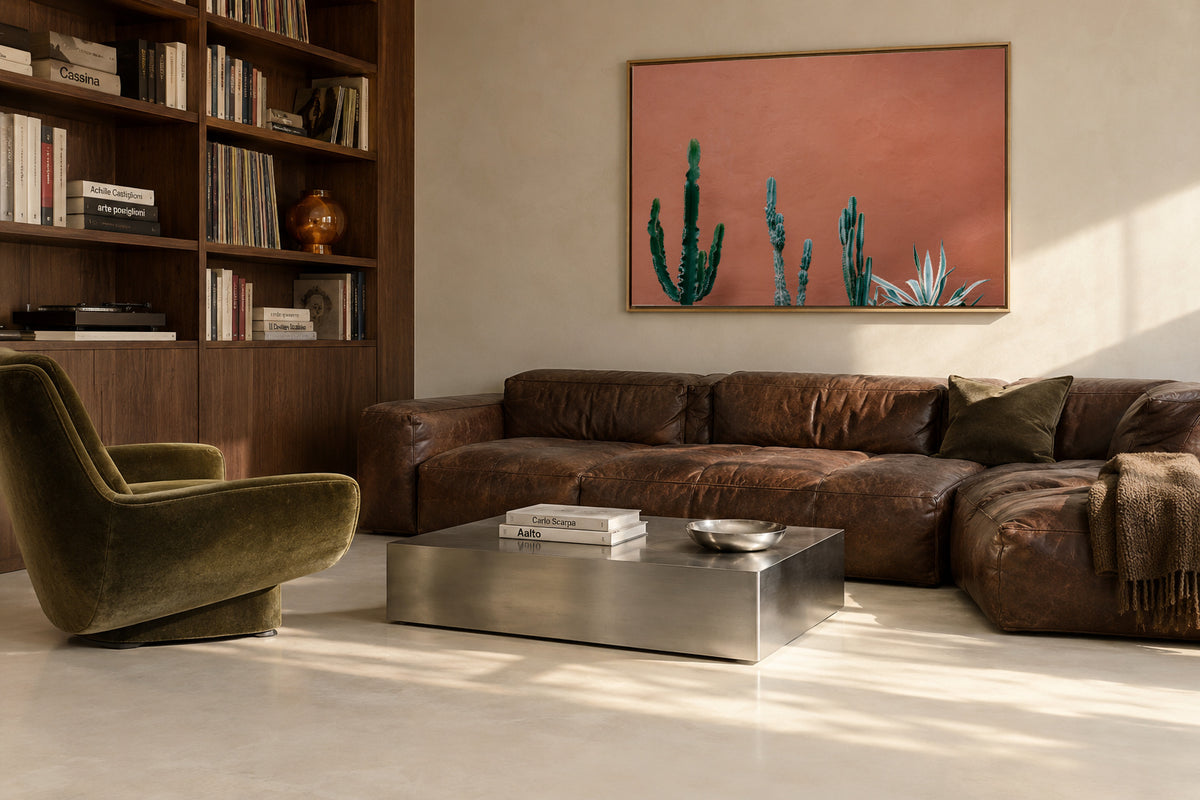Orpheus - Framed canvas in an interior