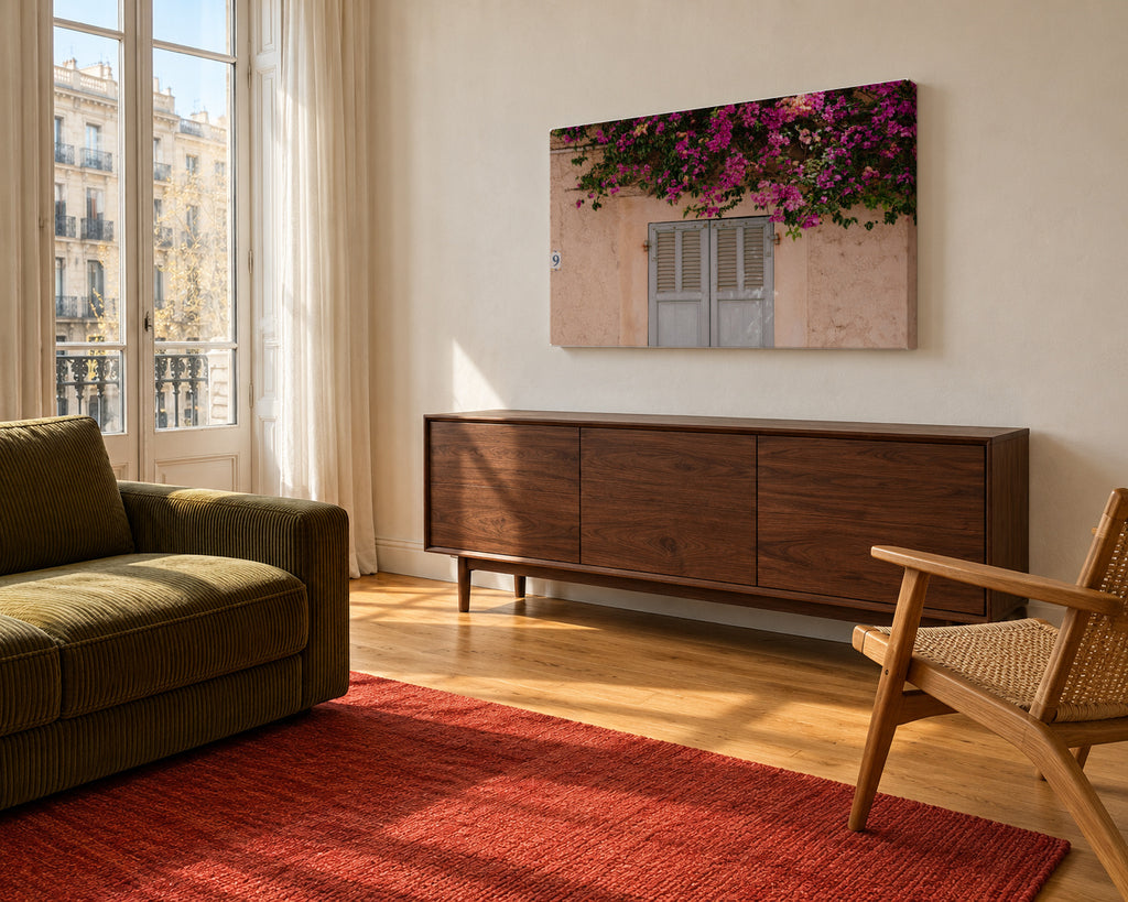 No. 9 - Unframed canvas in an interior