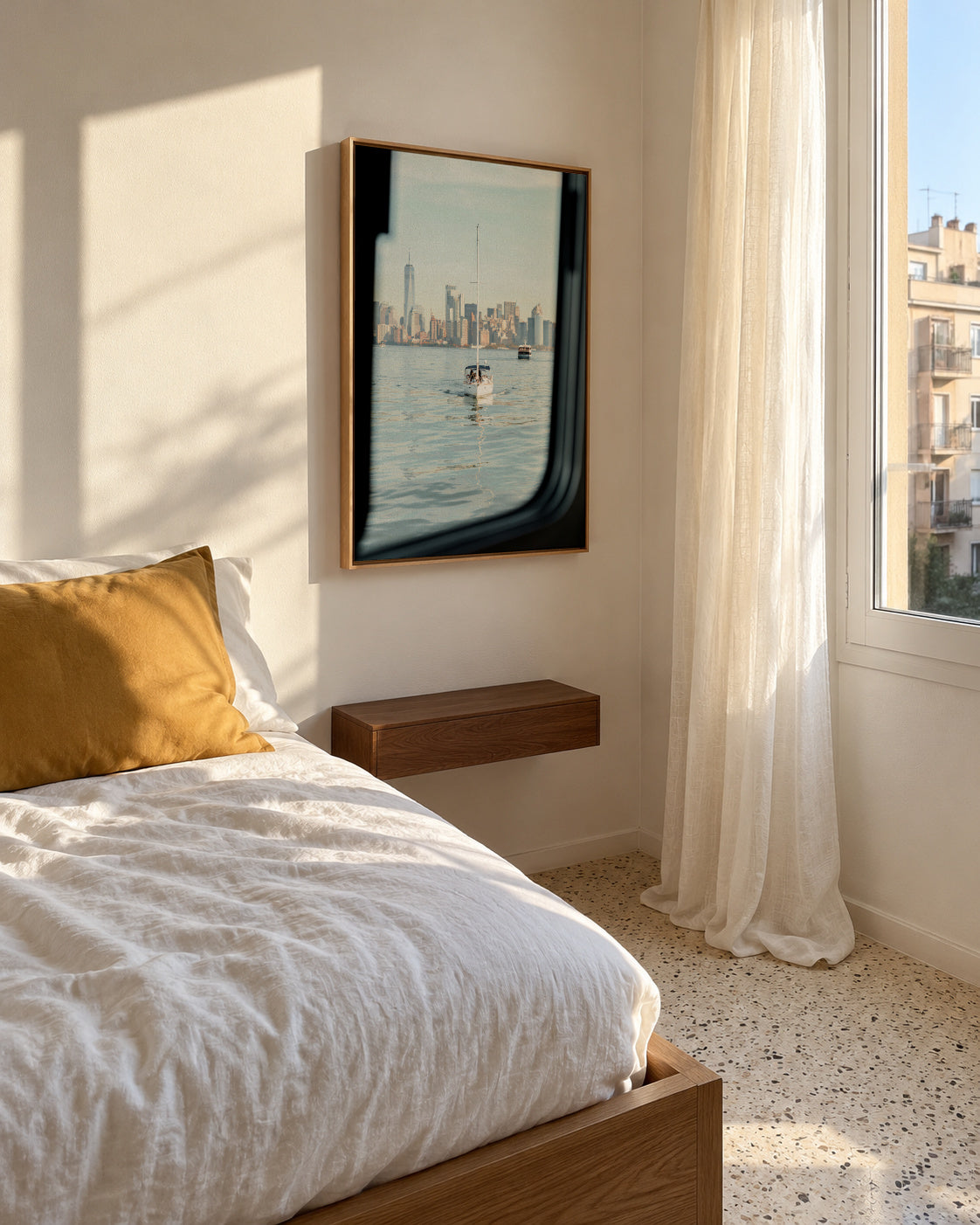 City Currents - Framed canvas in an interior