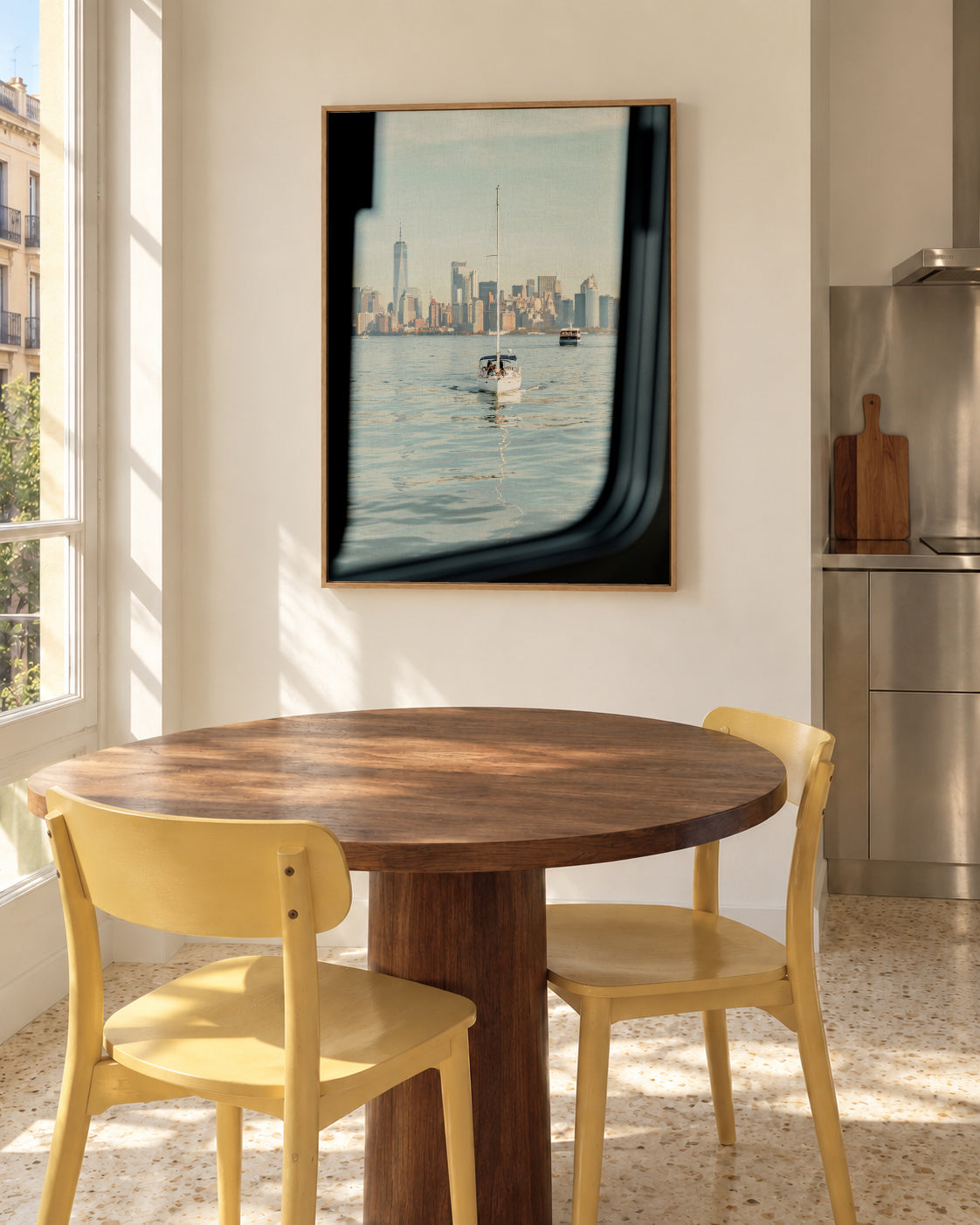 City Currents - Framed canvas in an interior