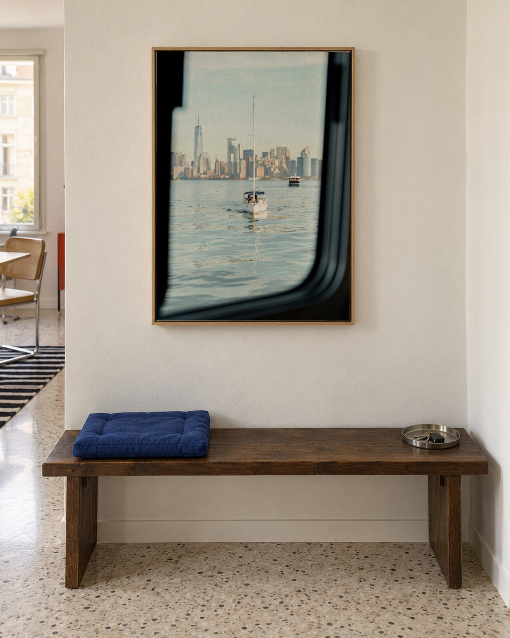 City Currents - Framed canvas in an interior