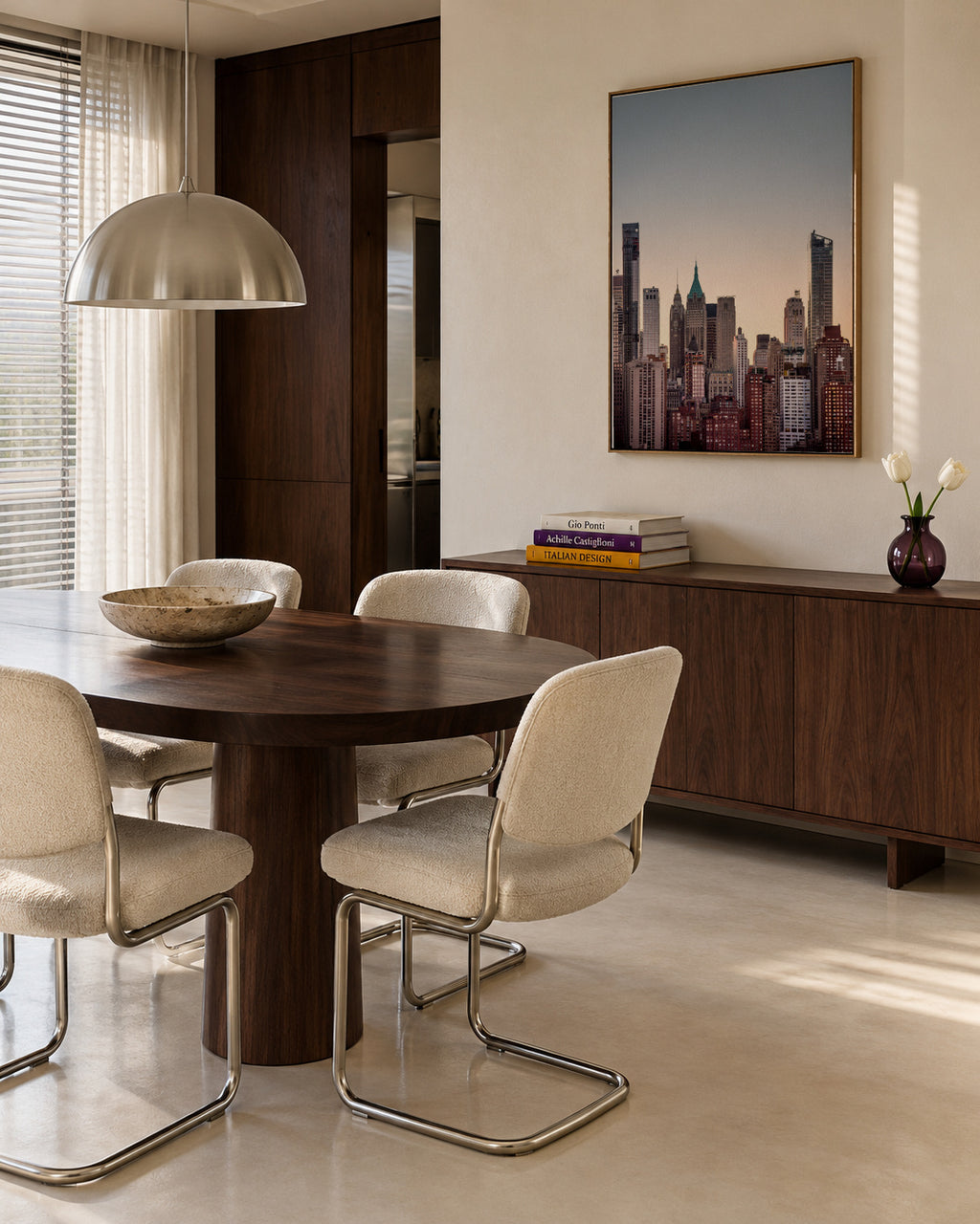 Skyscrapers - Framed canvas in an interior