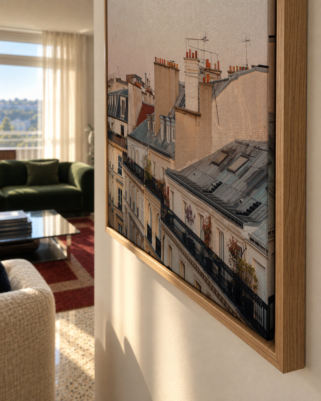 One Fine Morning - Framed canvas detail