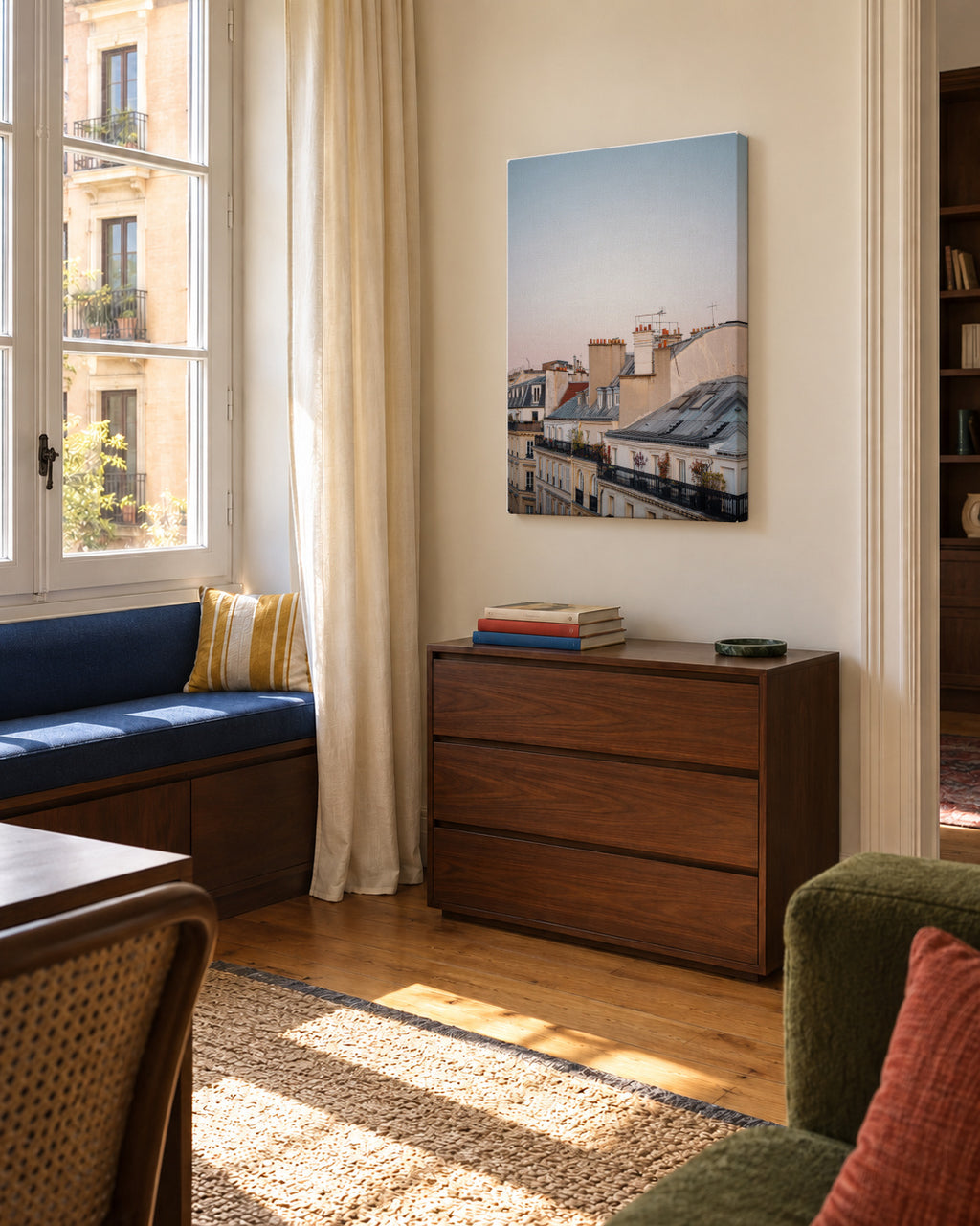 One Fine Morning - Unframed canvas in an interior