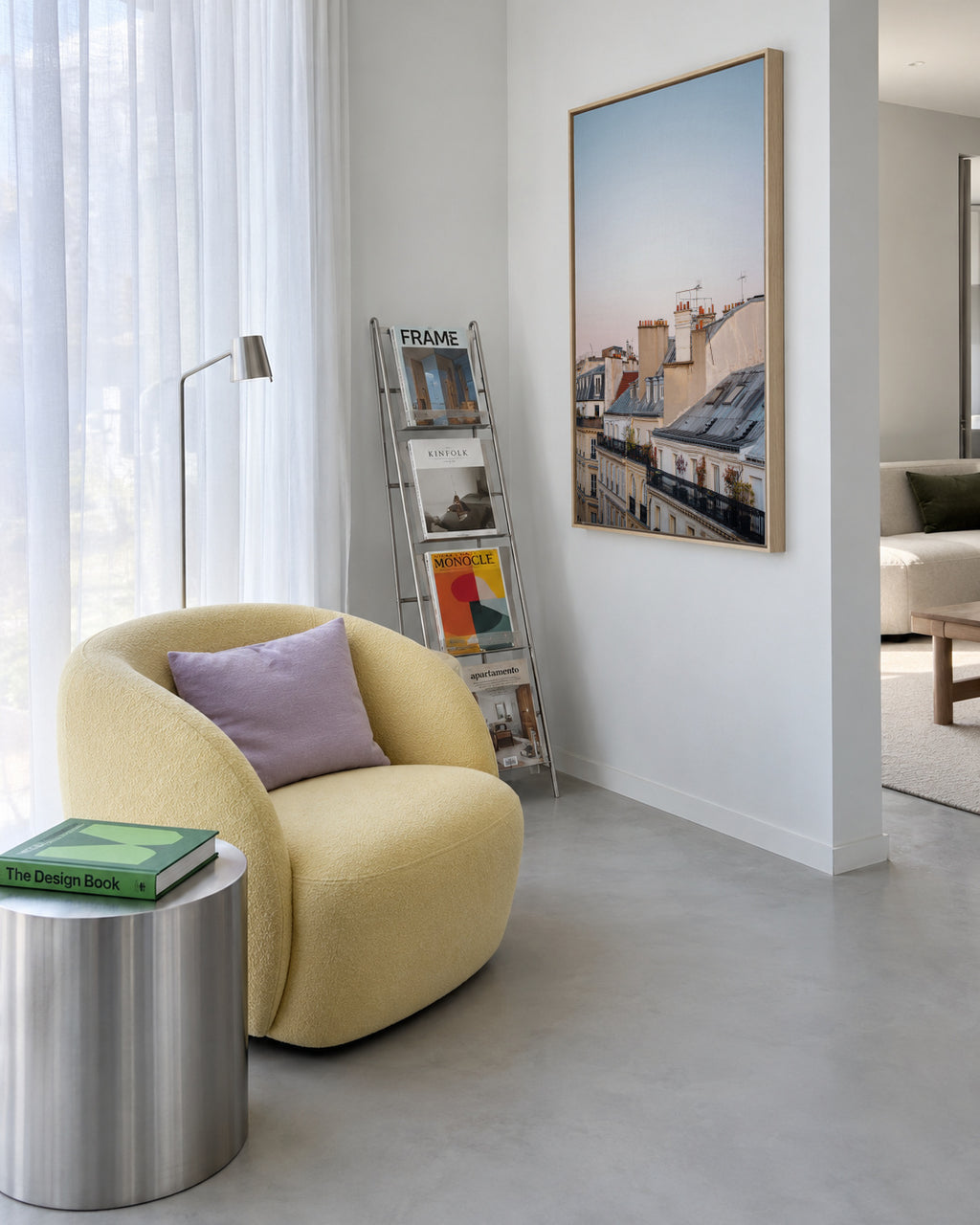 One Fine Morning - Framed canvas in an interior