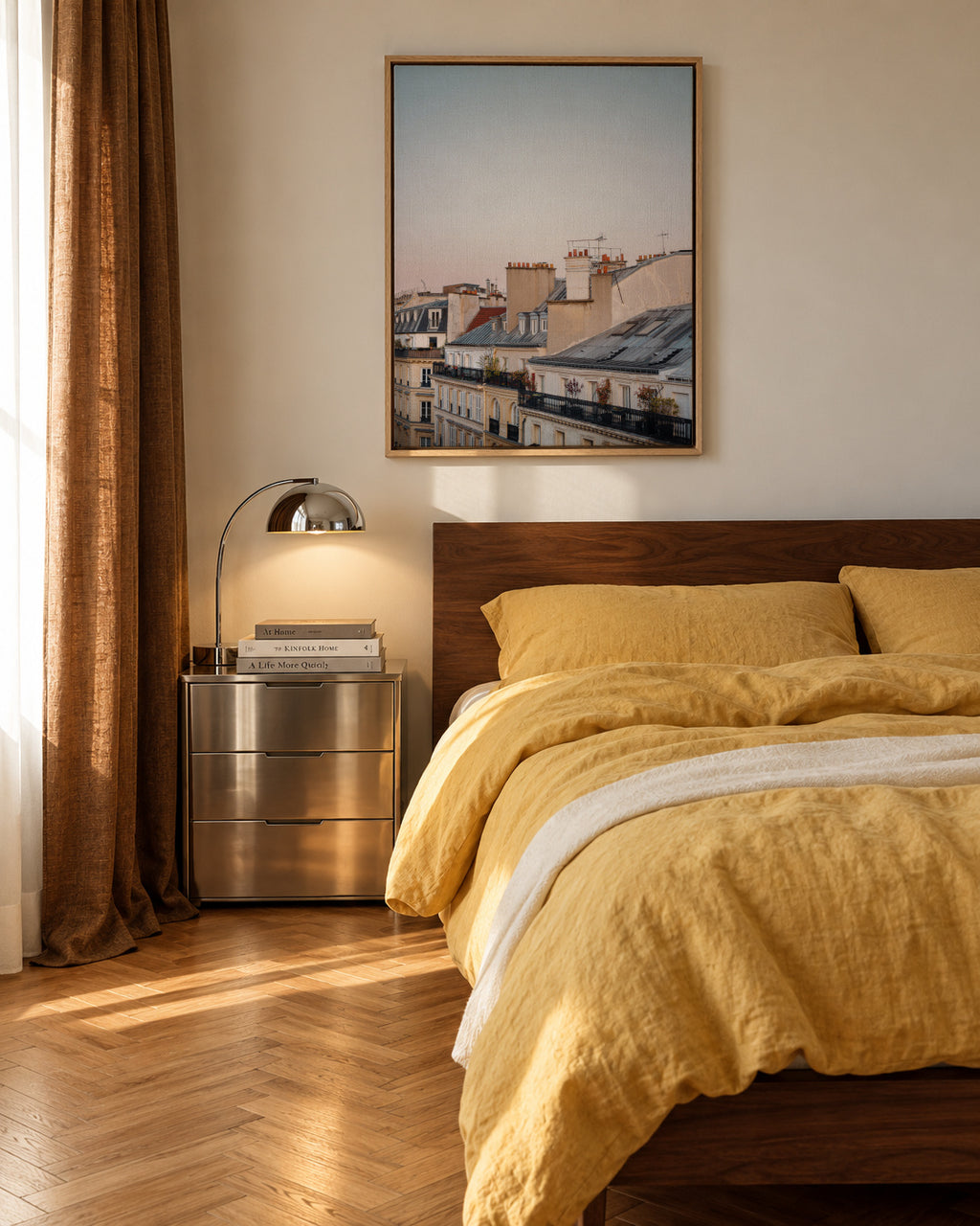 One Fine Morning - Framed canvas in an interior