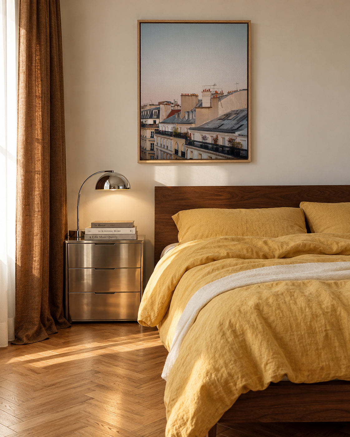 One Fine Morning - Framed canvas in an interior