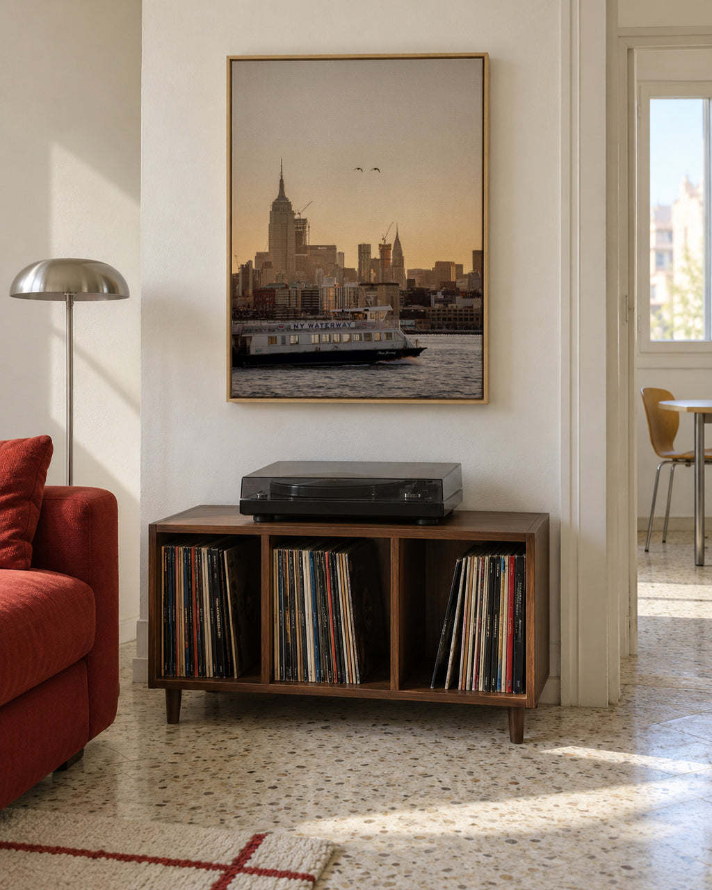 Manhattan Transfer - Framed canvas in an interior