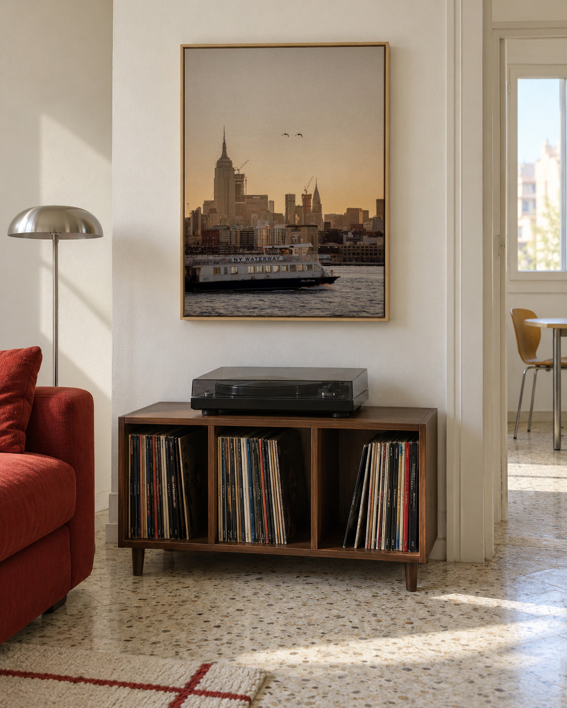 Manhattan Transfer - Framed canvas in an interior