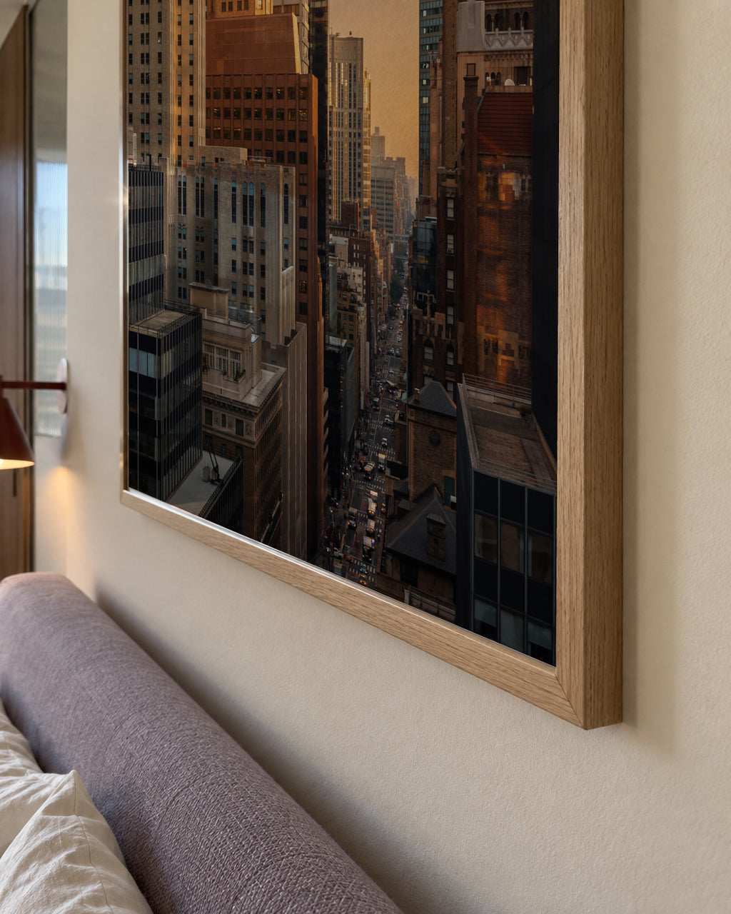 City Morning - Framed poster detail