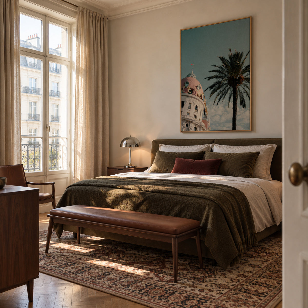 Riviera - Framed canvas in an interior
