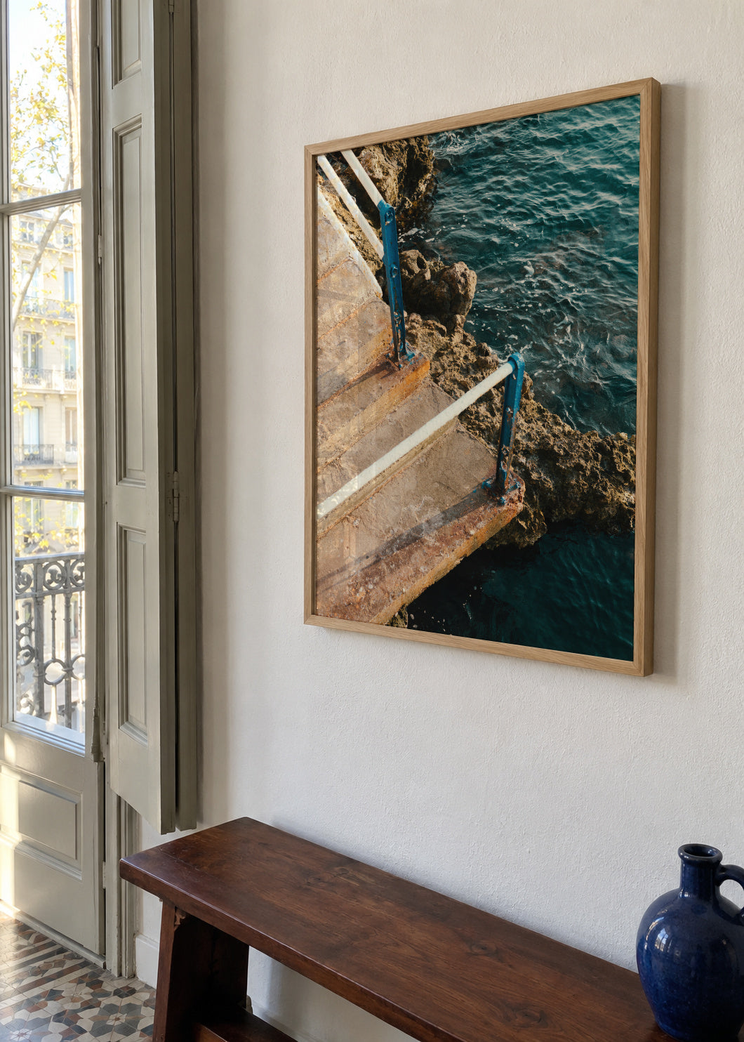 Salt and Seasons - Framed poster in an interior