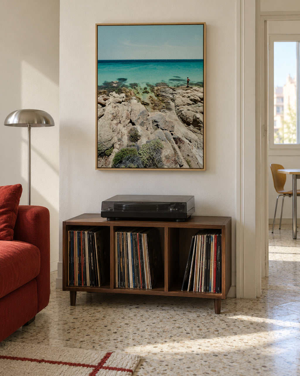 The Man and the Sea - Framed canvas in an interior