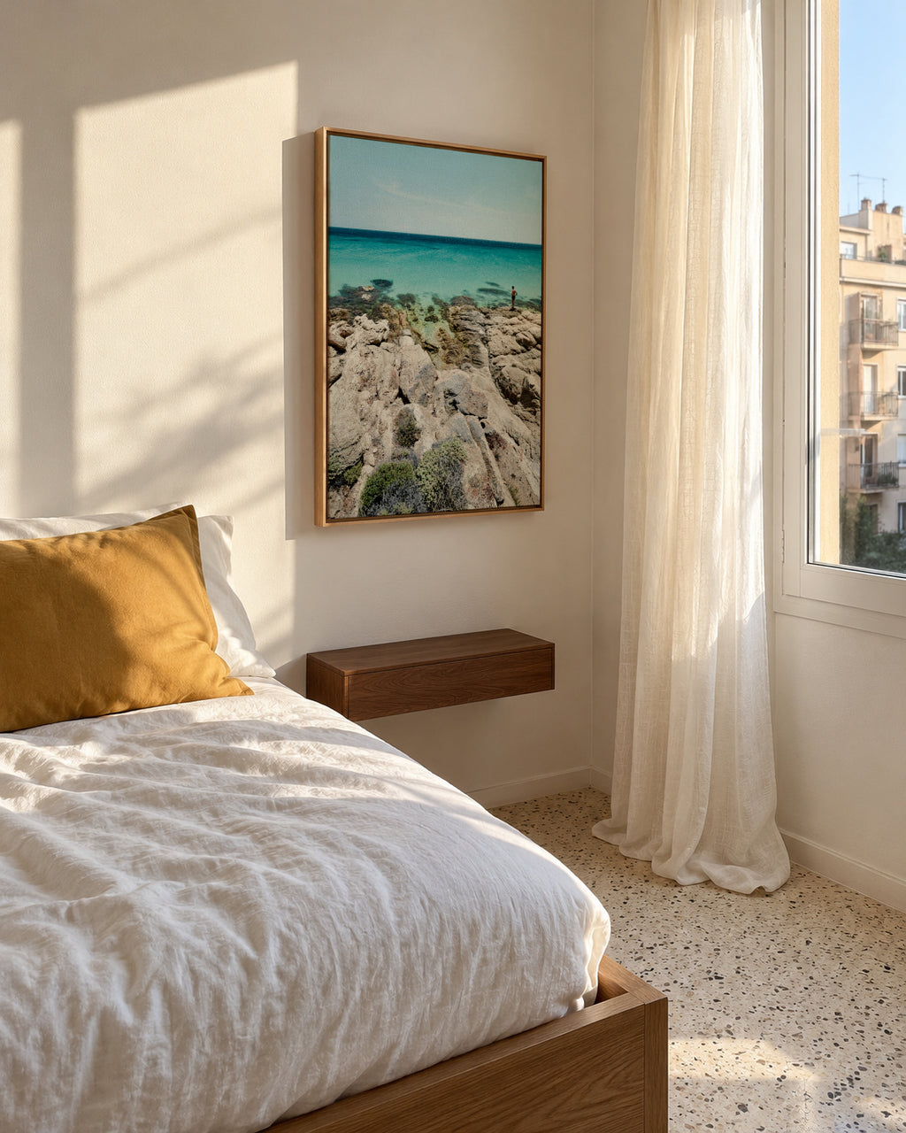 The Man and the Sea - Framed canvas in an interior