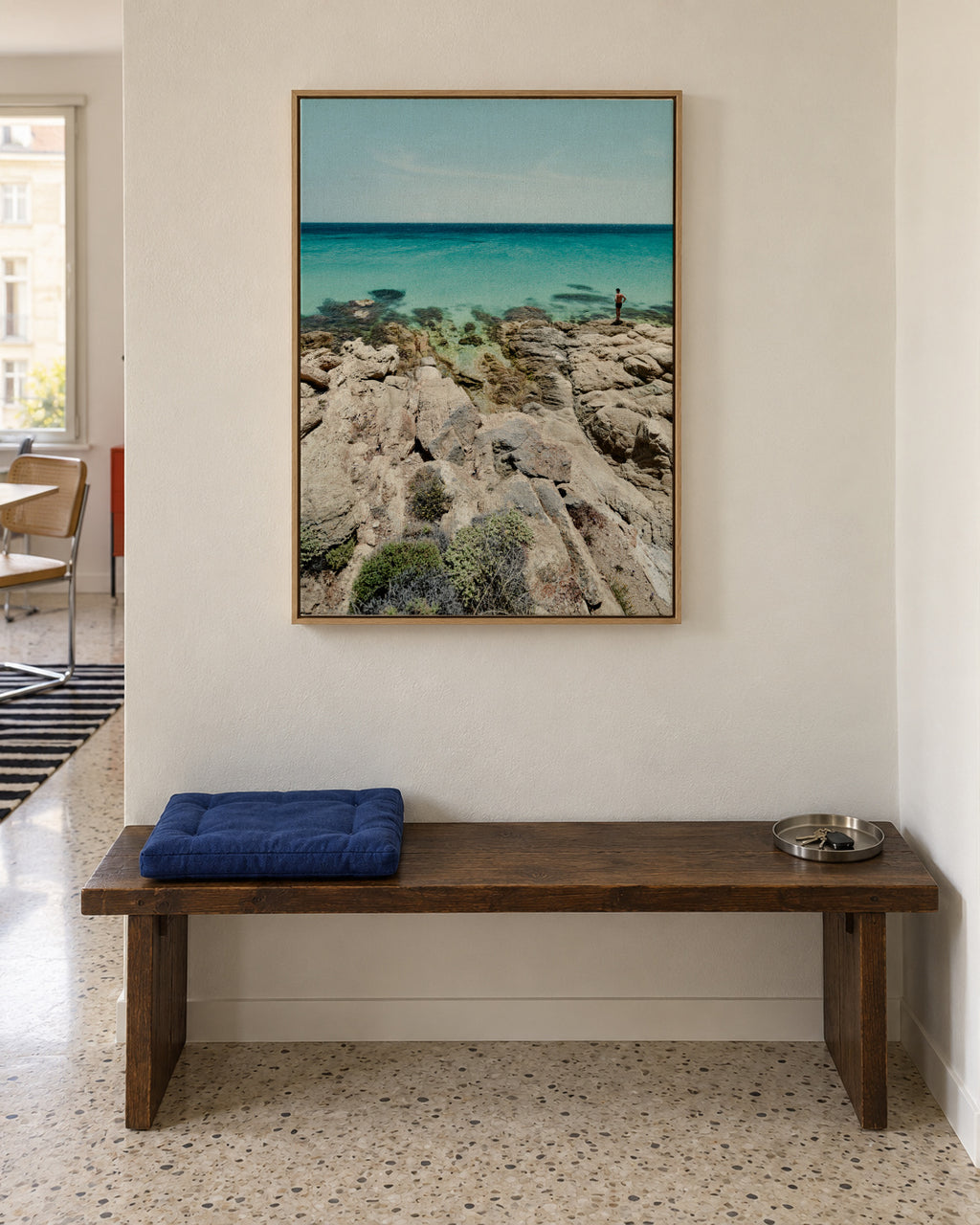 The Man and the Sea - Framed canvas in an interior