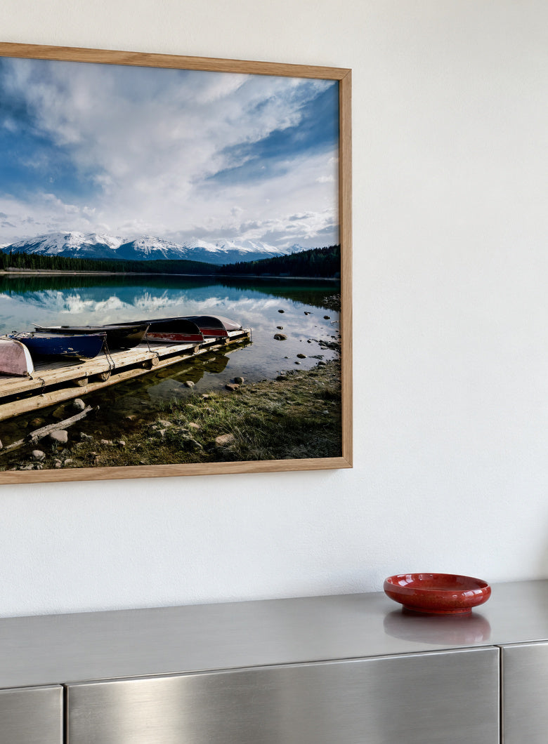 Canoes - Framed poster detail