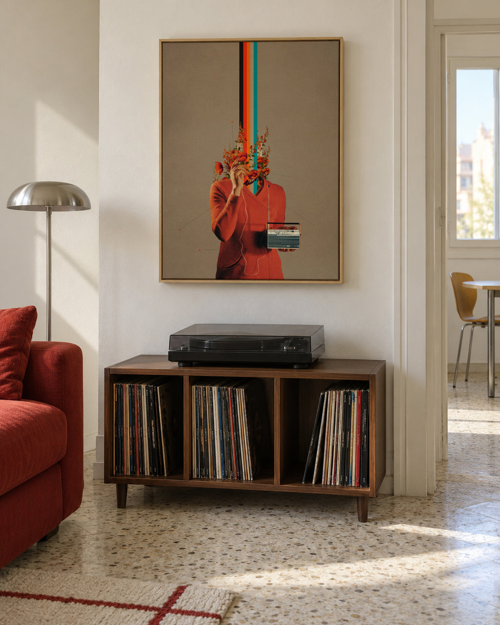 Musicolor - Framed canvas in an interior