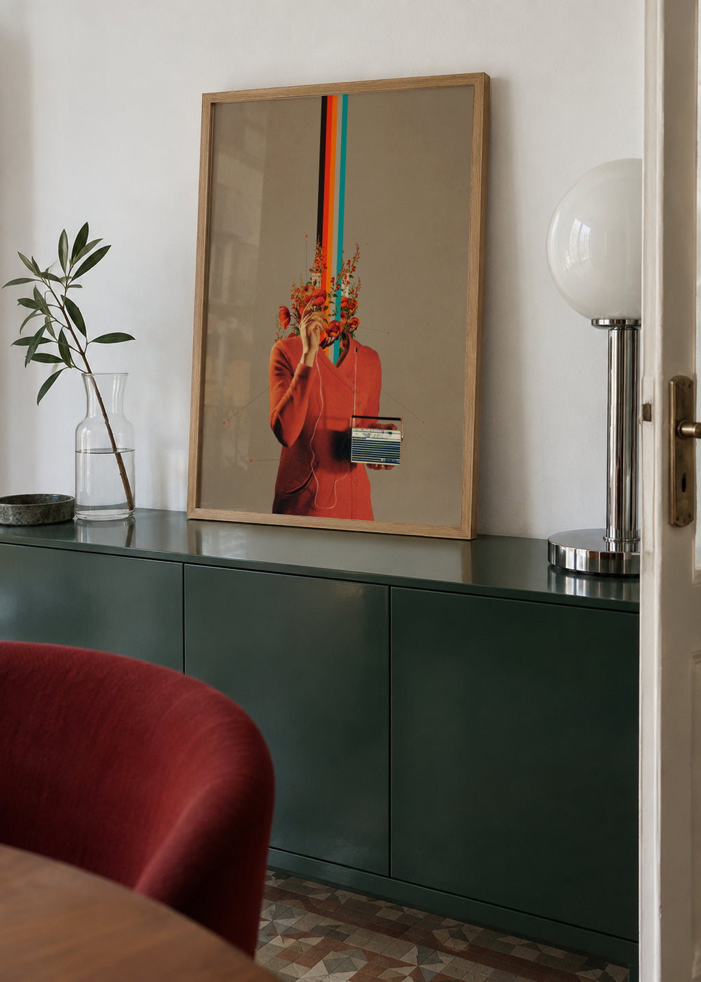 Musicolor - Framed poster in an interior