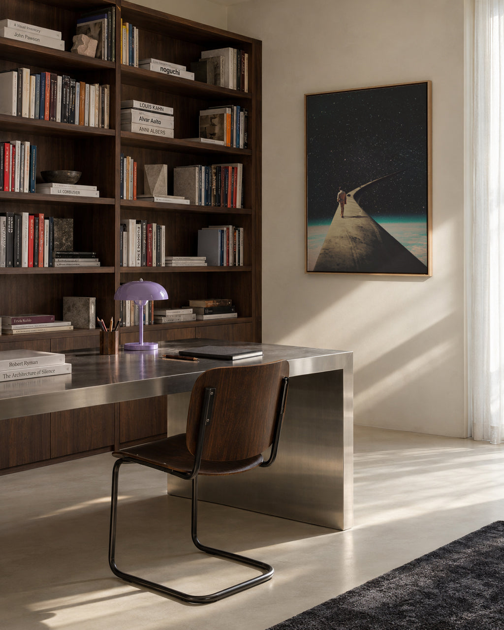 We Chose This Road My Dear - Framed canvas in an interior
