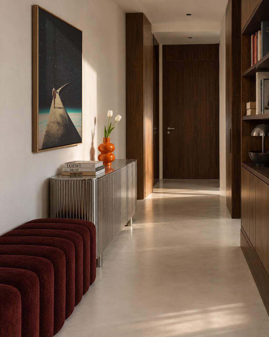 We Chose This Road My Dear - Framed canvas in an interior