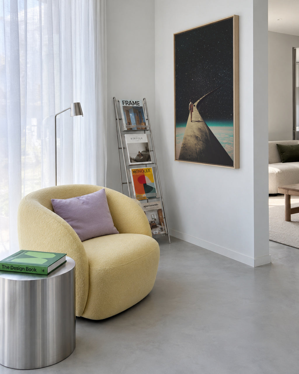 We Chose This Road My Dear - Framed canvas in an interior