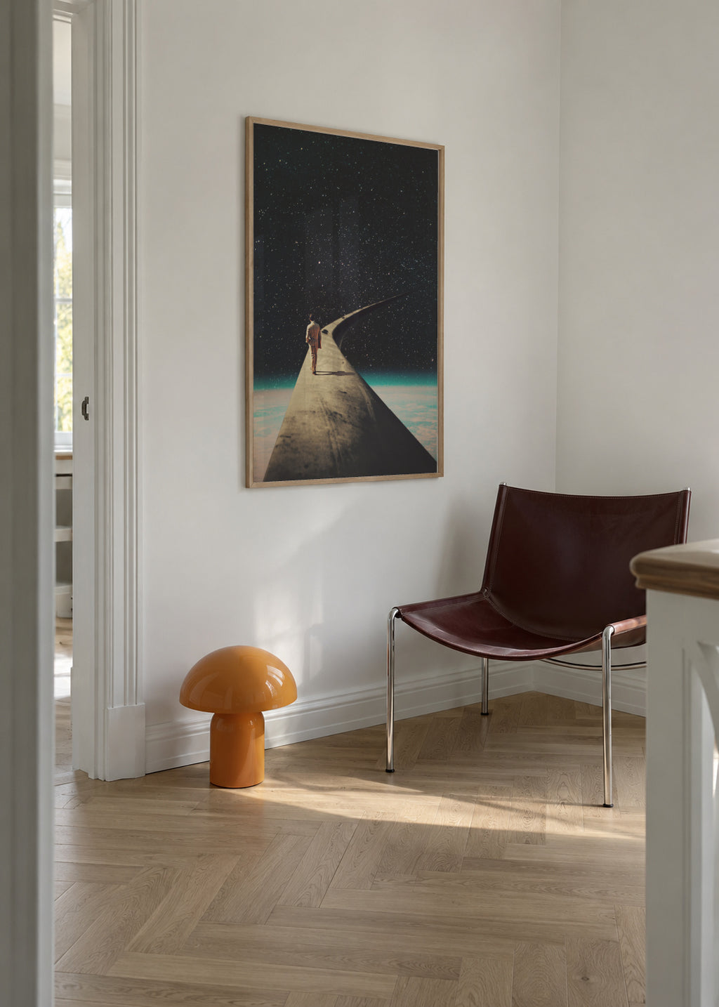 We Chose This Road My Dear - Framed poster in an interior