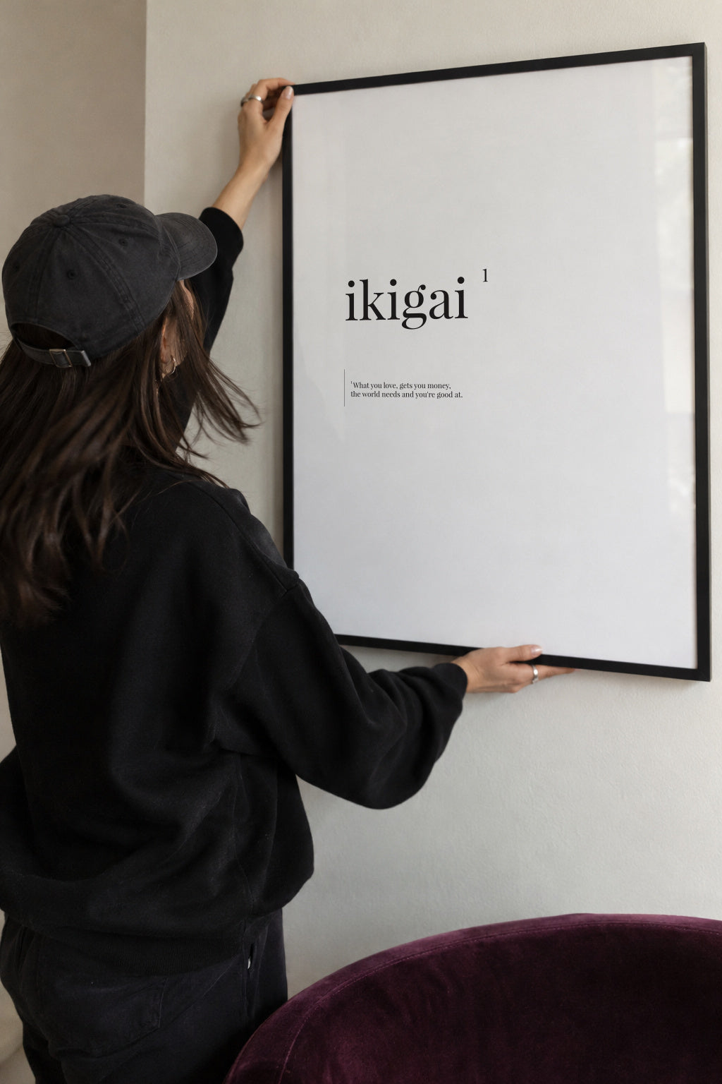 Ikigai - Framed poster detail