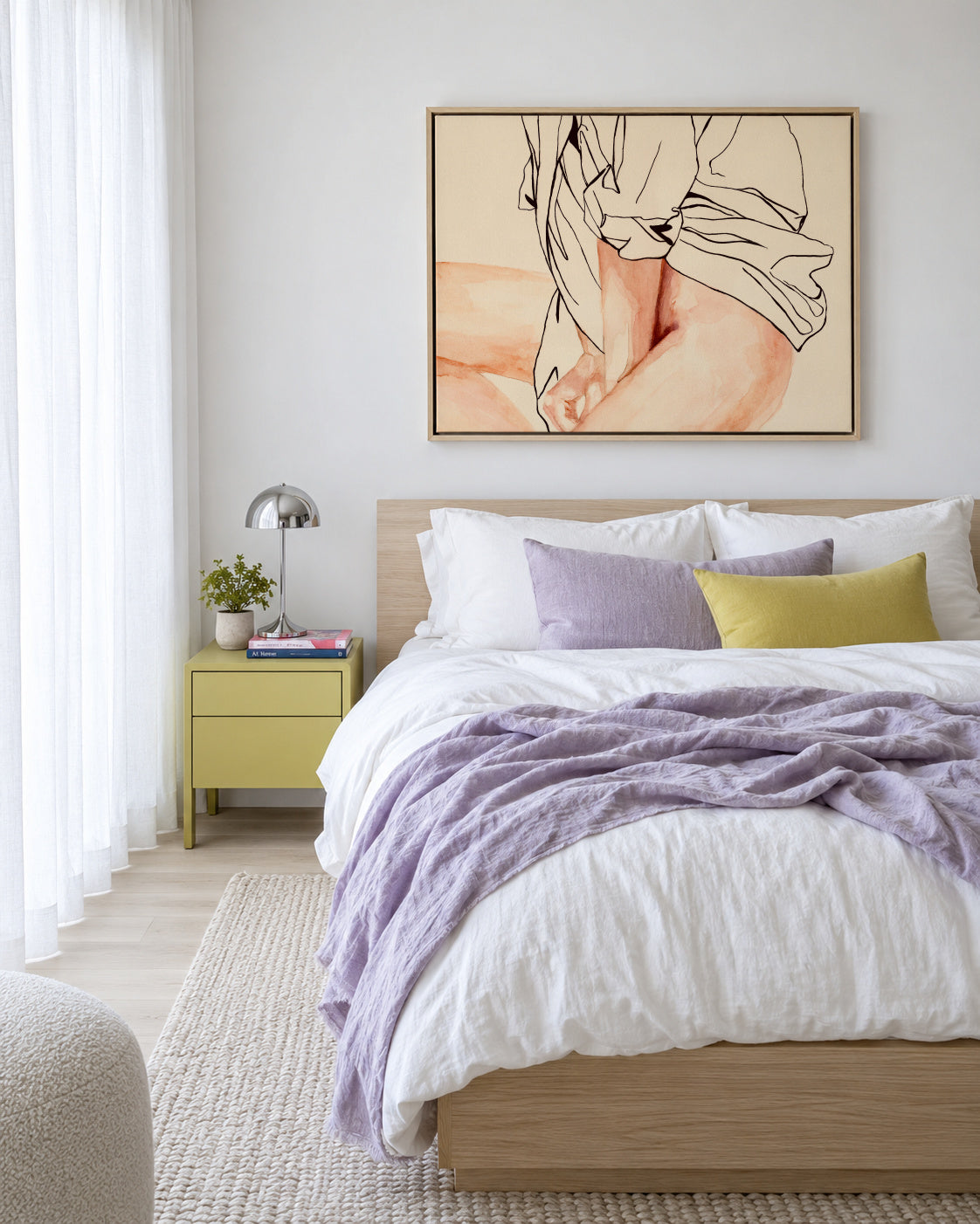Shame - Framed canvas in an interior