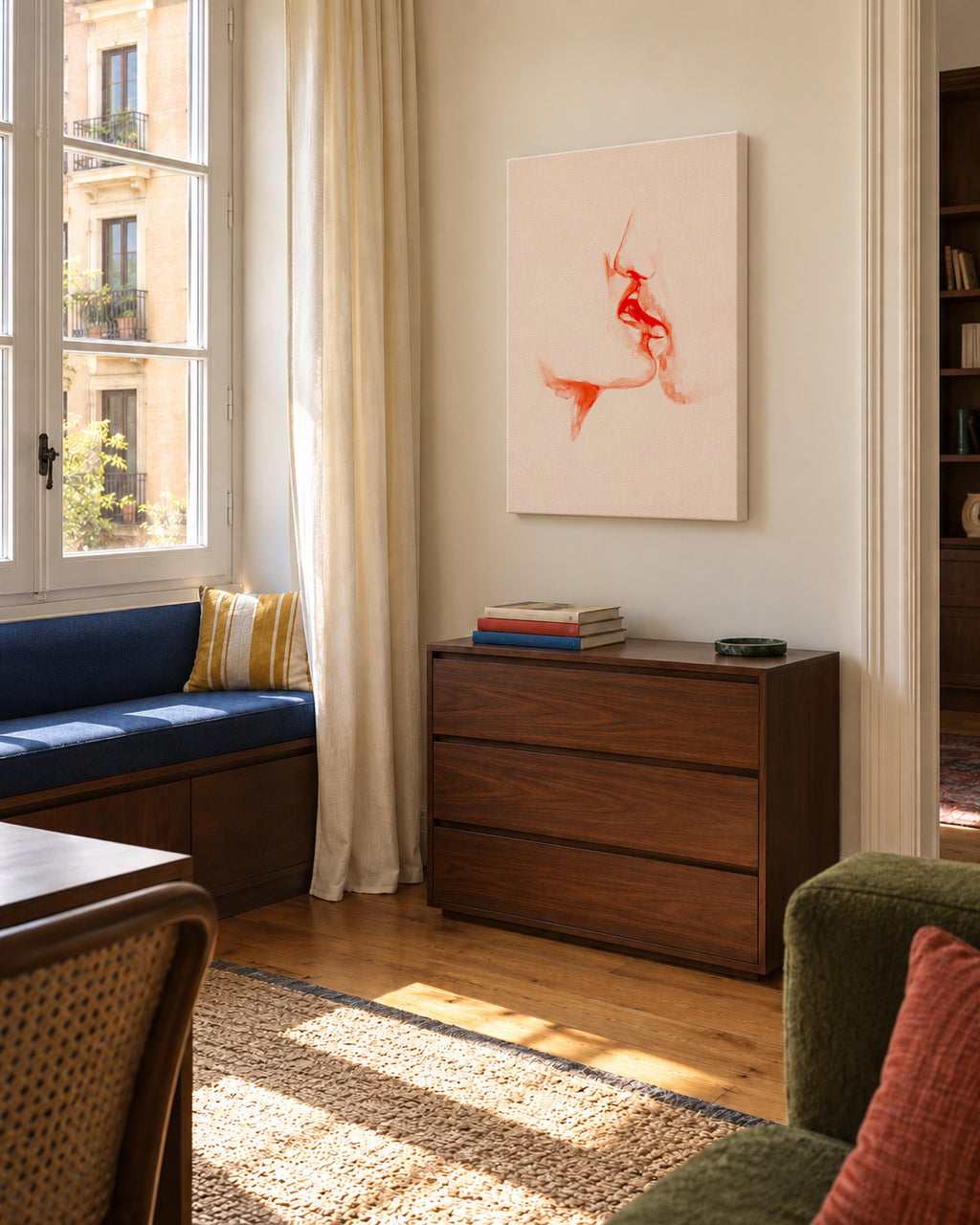 Desire - Unframed canvas in an interior