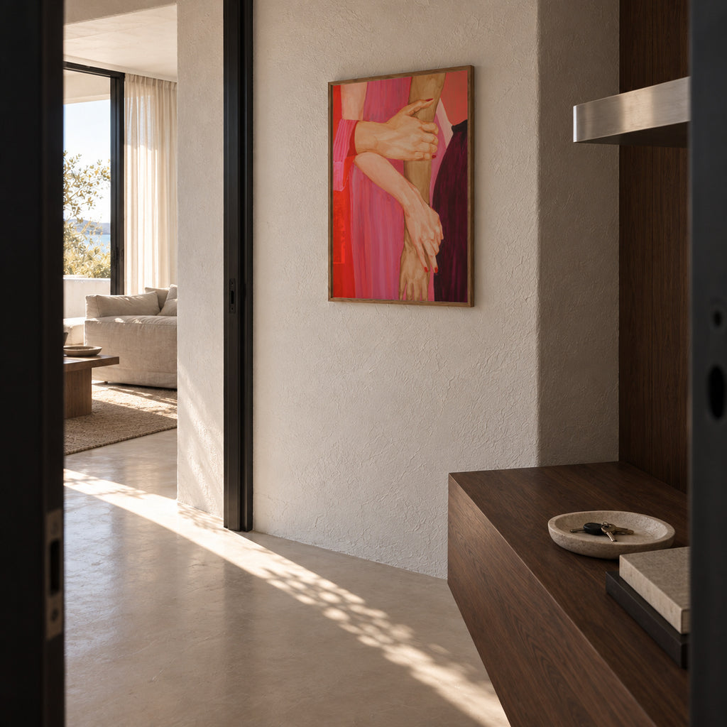 Its about us - Framed poster in an interior