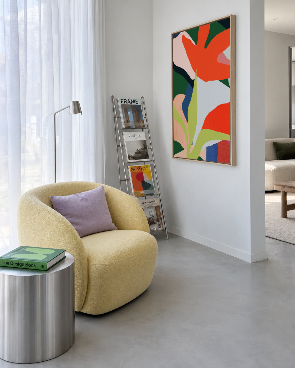 Ponta verde - Framed canvas in an interior