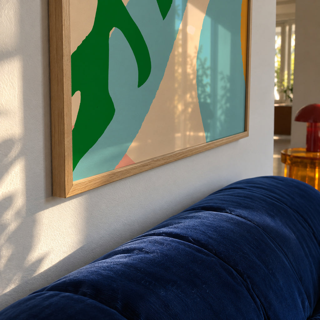 Garça torta - Framed poster detail
