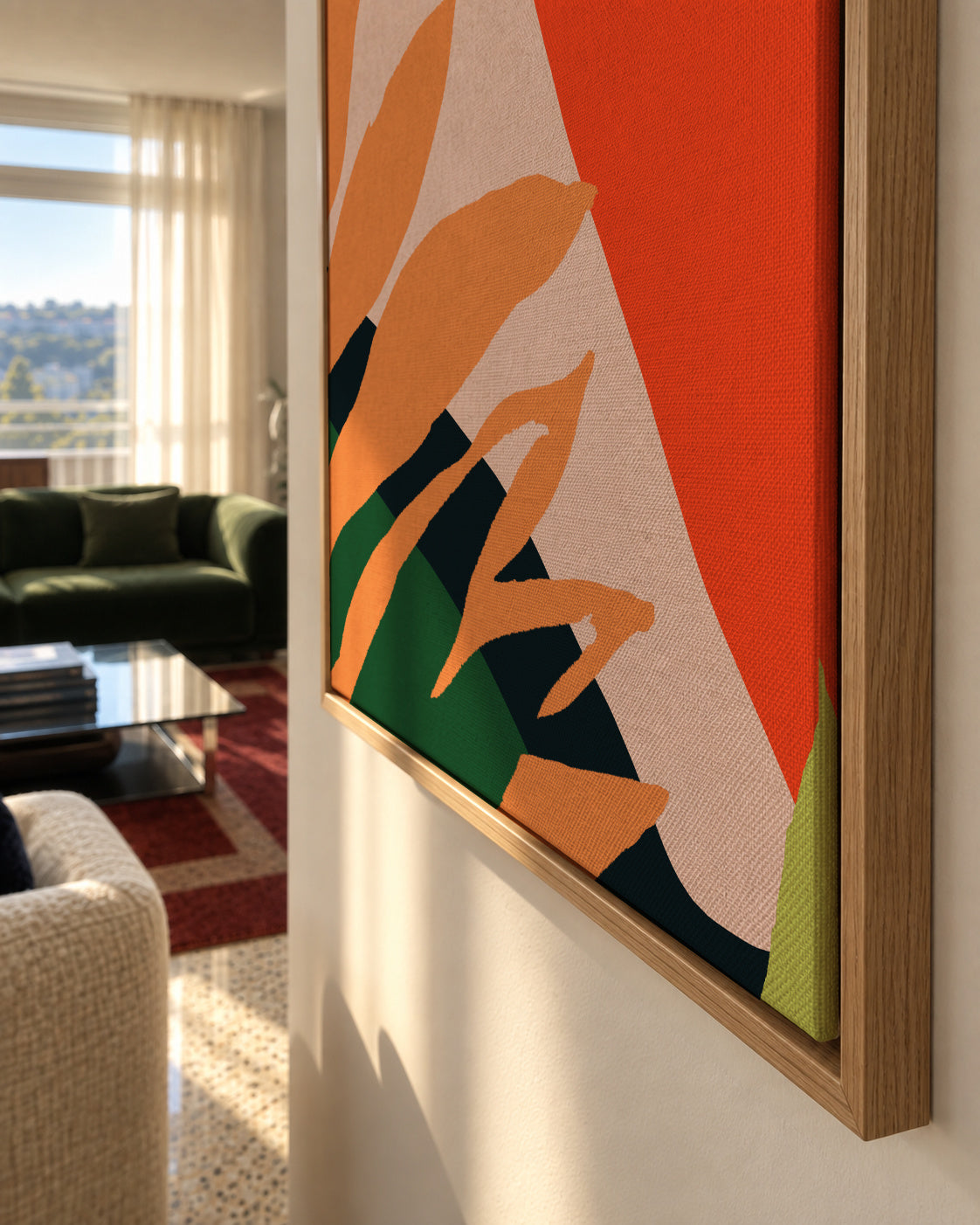 Guaxuma - Framed canvas detail