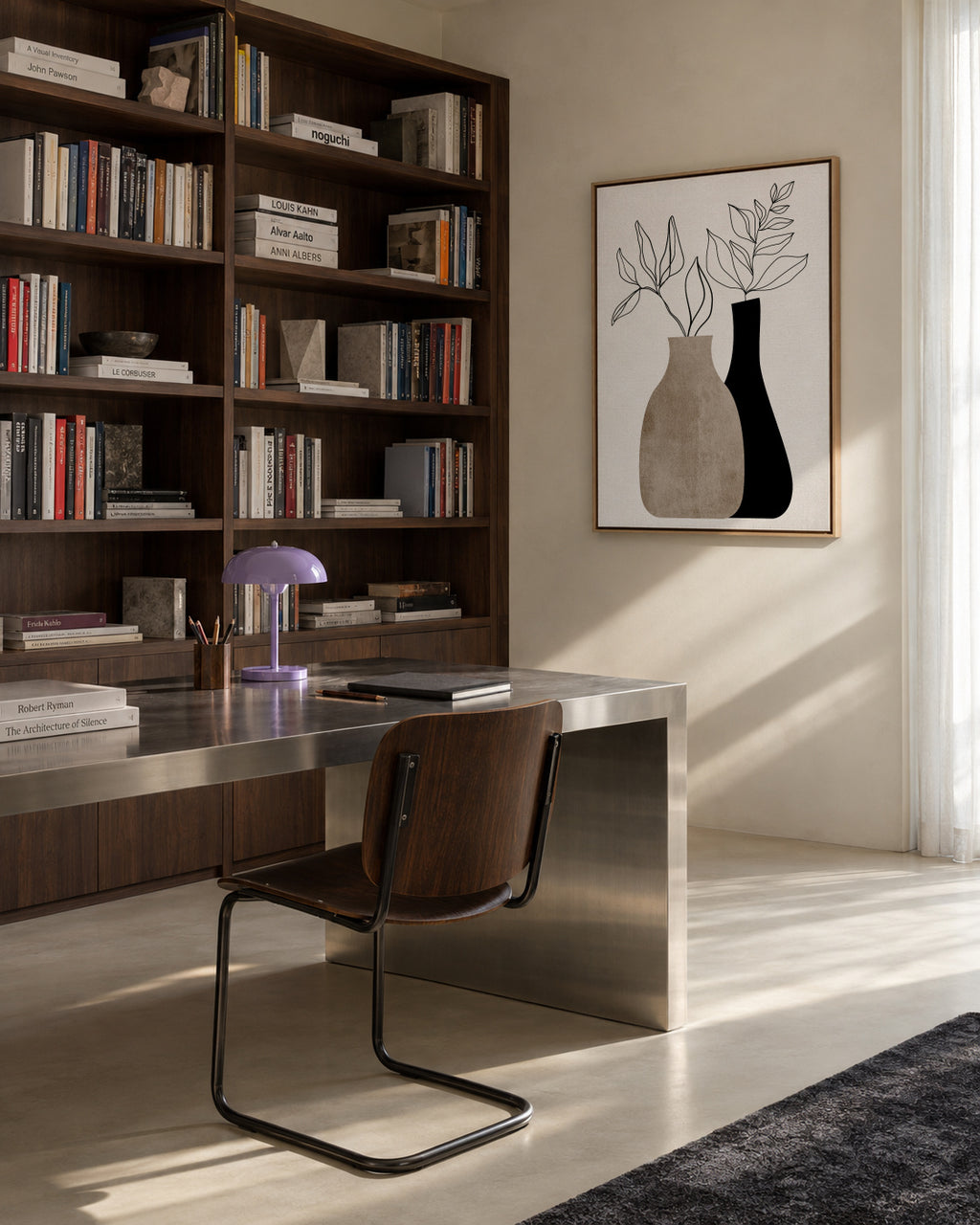 Gris en Gris - Framed canvas in an interior