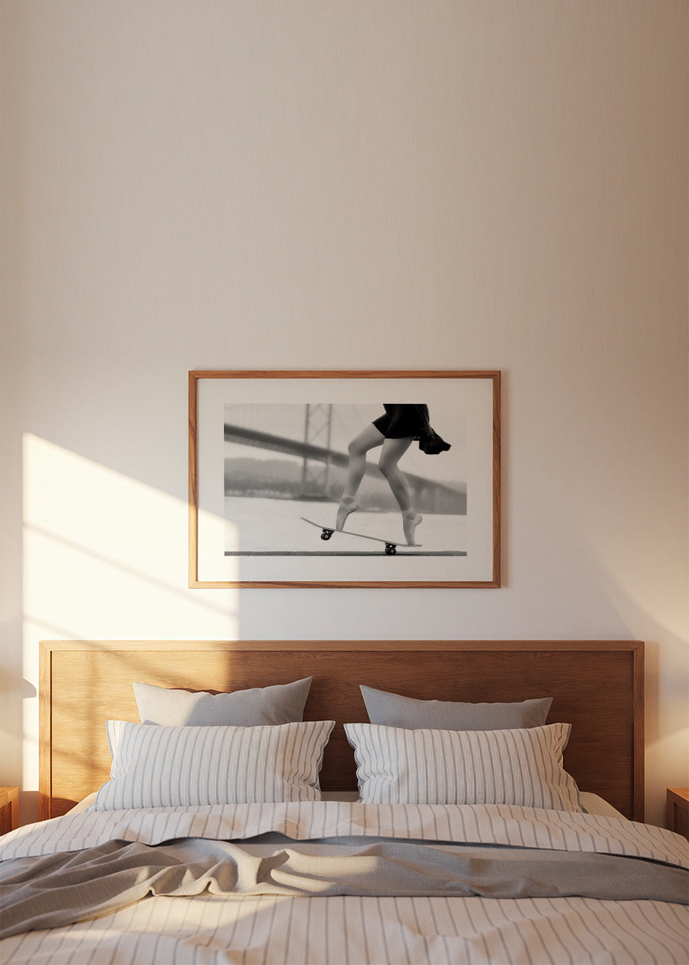 Skater Girl - Framed poster in an interior