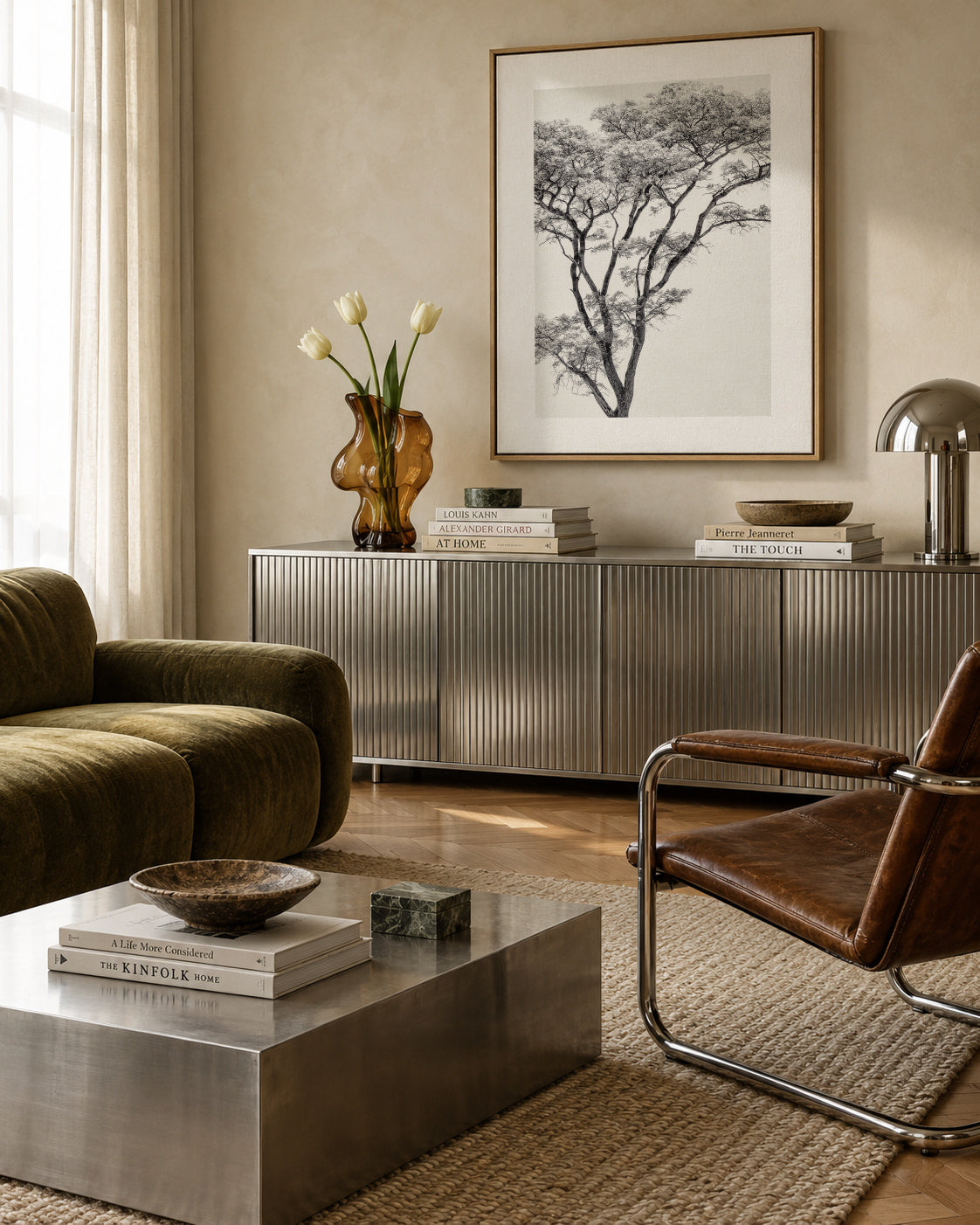 the African eagle - Framed canvas in an interior