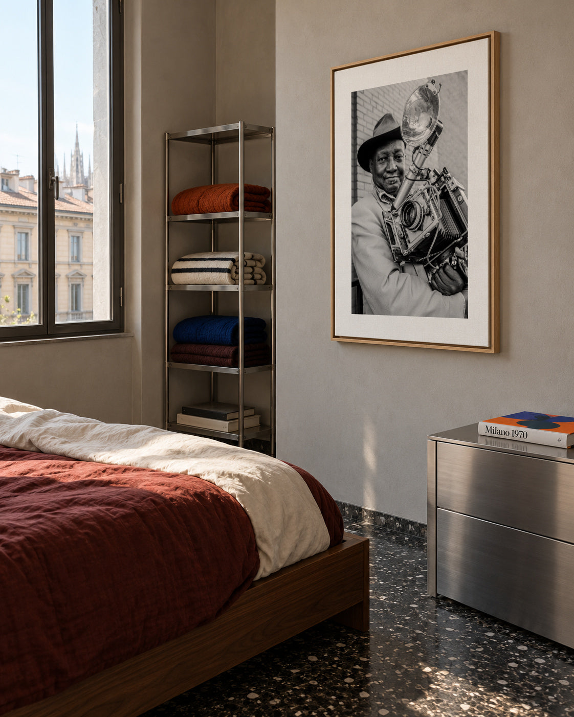 MrLouis MendesNYCUSA Street Photography Icon - Framed canvas in an interior