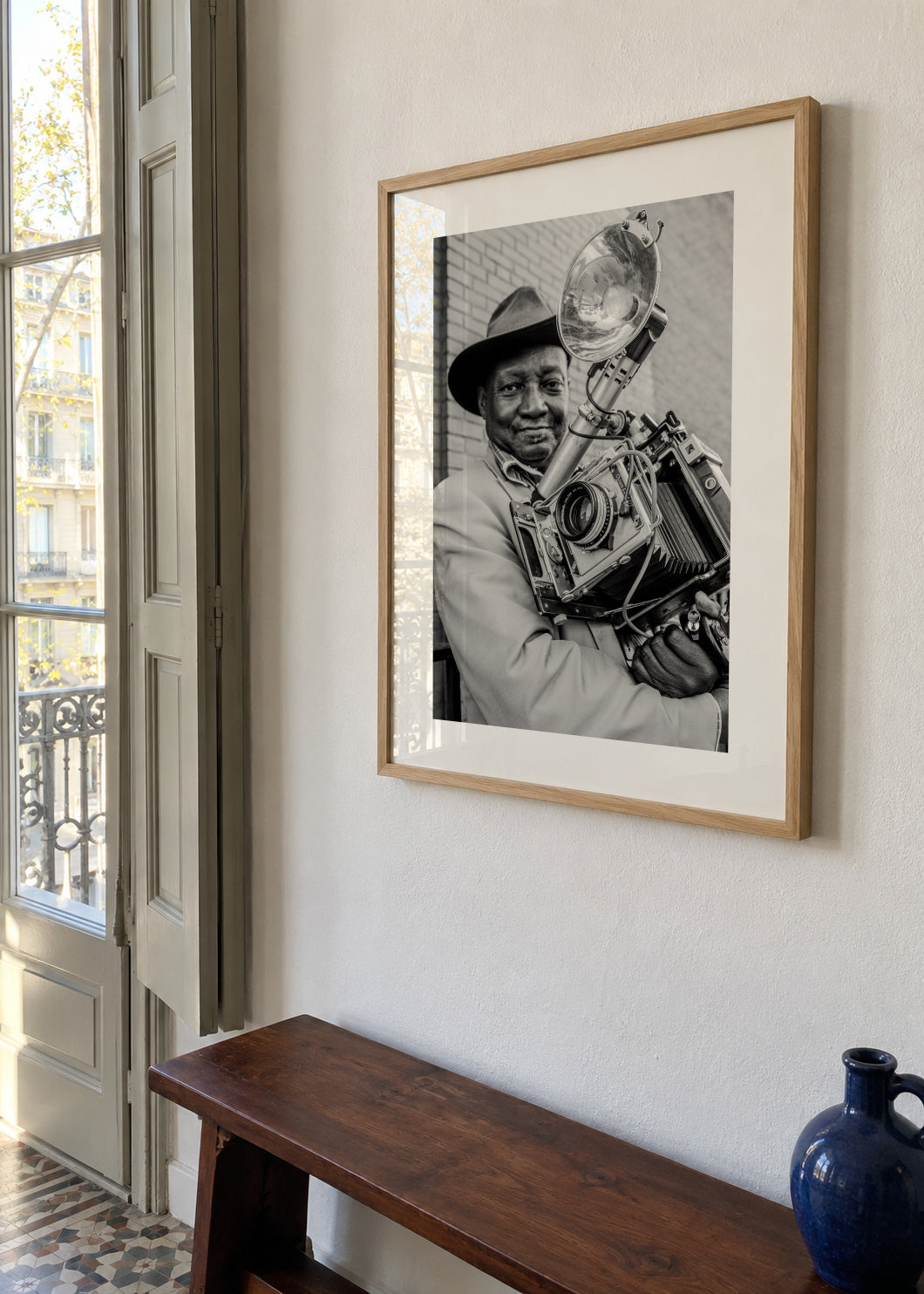MrLouis MendesNYCUSA Street Photography Icon - Framed poster in an interior