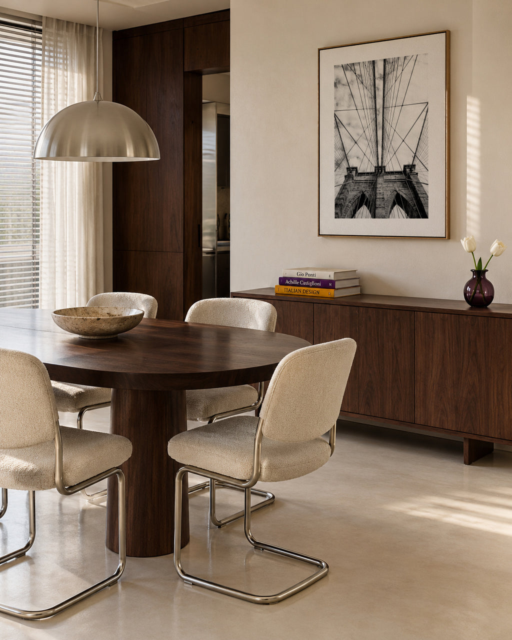 The bridge - Framed canvas in an interior