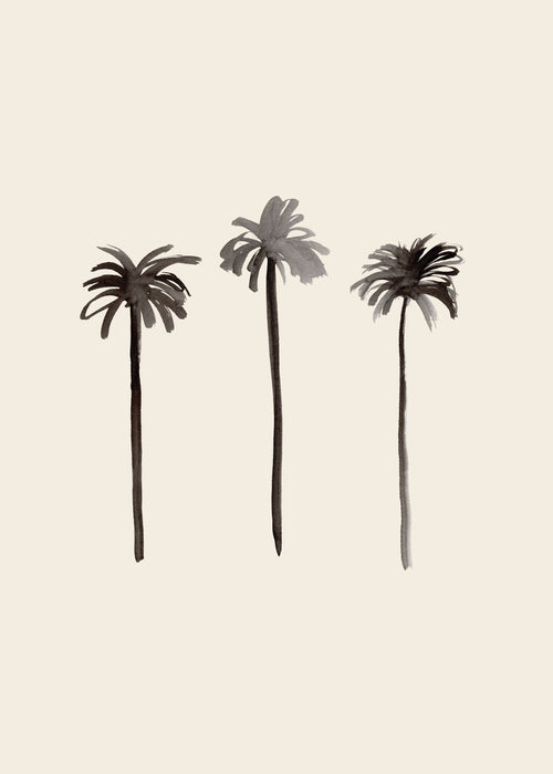 Palm Trees Ink - Unframed art print