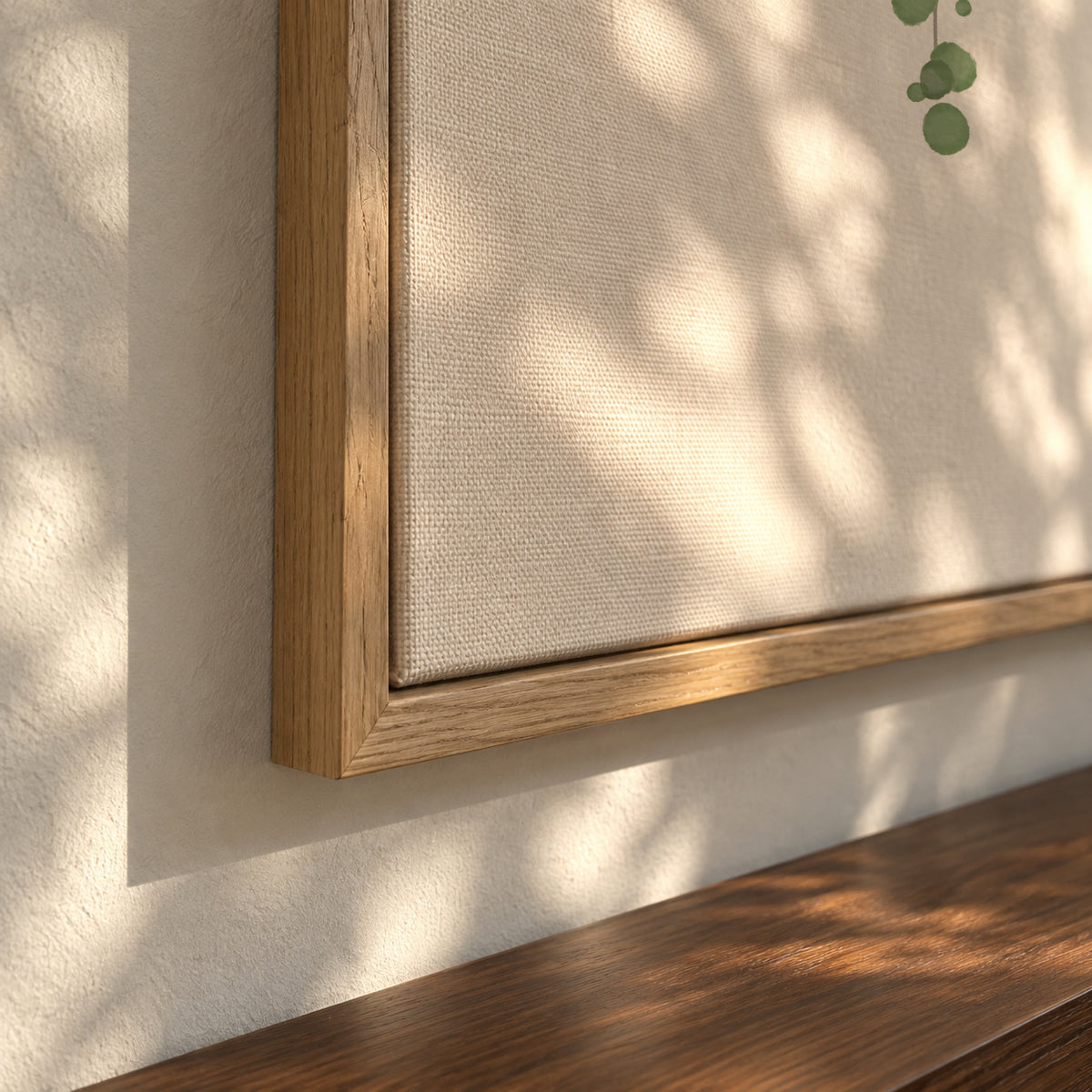 Birch Tree - Framed canvas detail