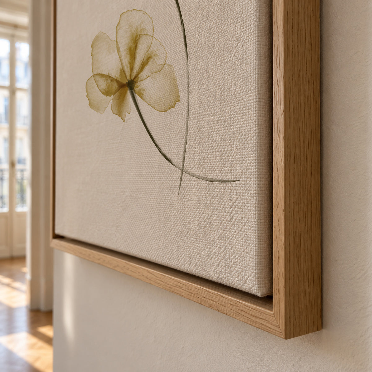 Pressed Flowers - Framed canvas detail