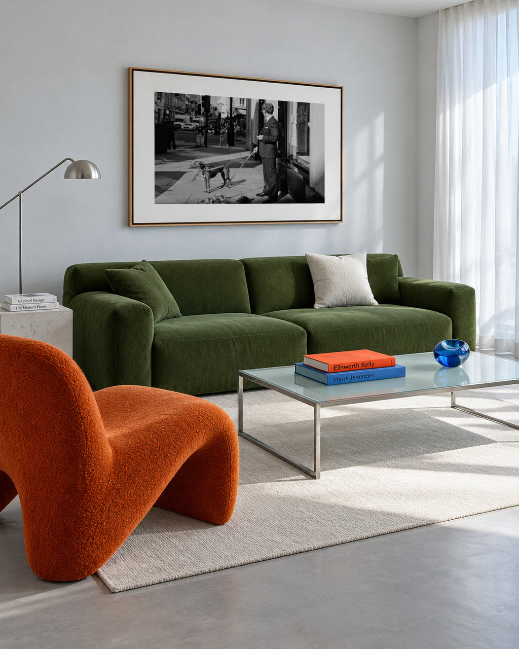 The wait - Framed canvas in an interior