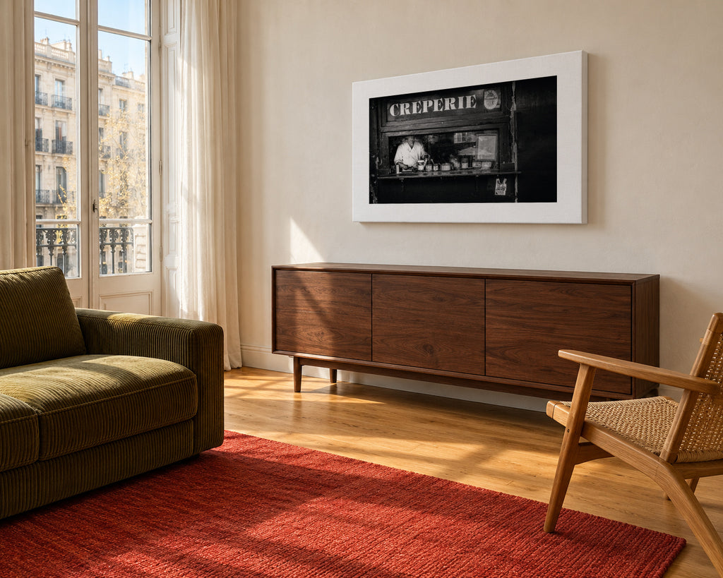 Creperie Montmartre - Unframed canvas in an interior